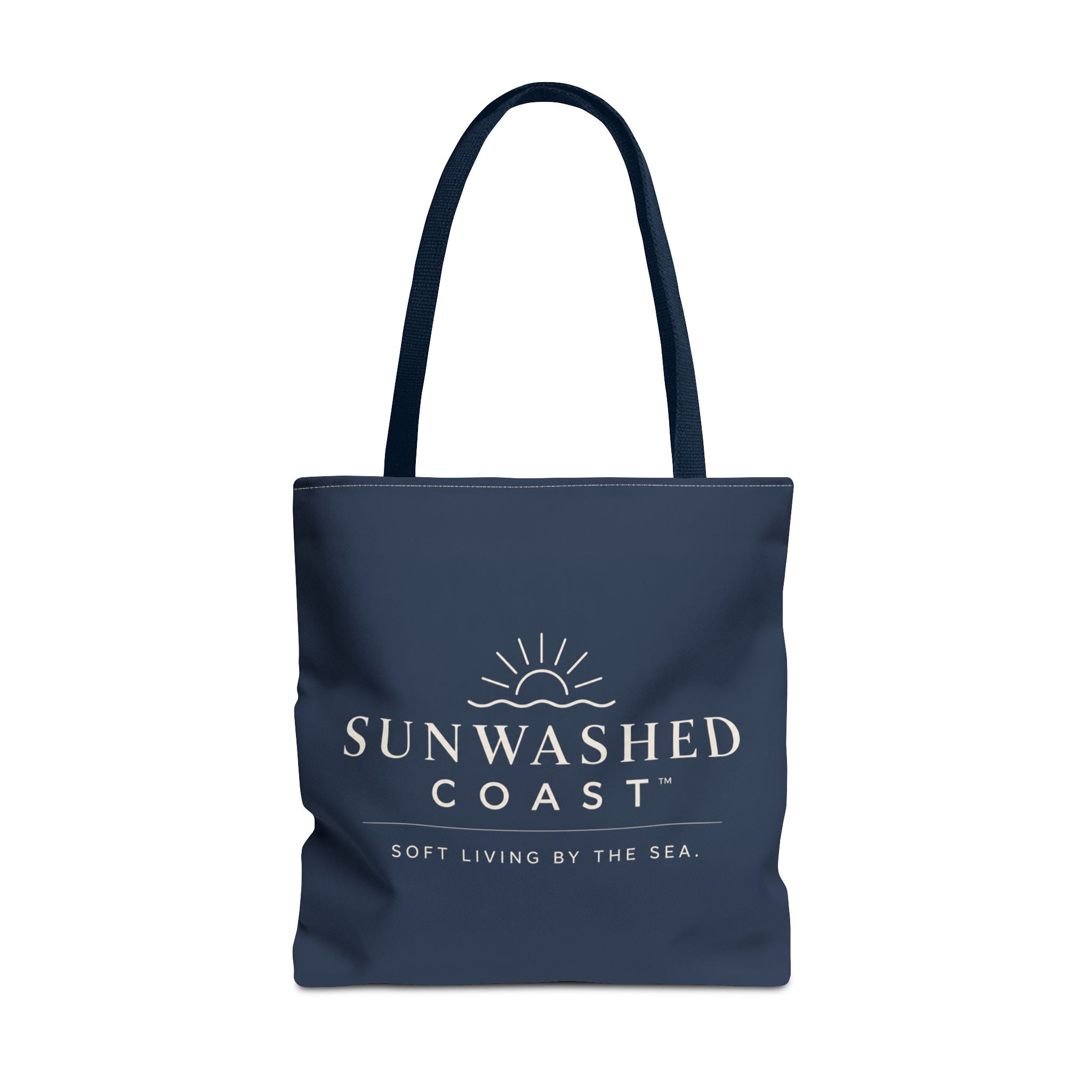 Sunwashed Coast Tote Bag — 'Soft Living by the Sea' Coastal Canvas Shopper - Creations by Chris and Carlos