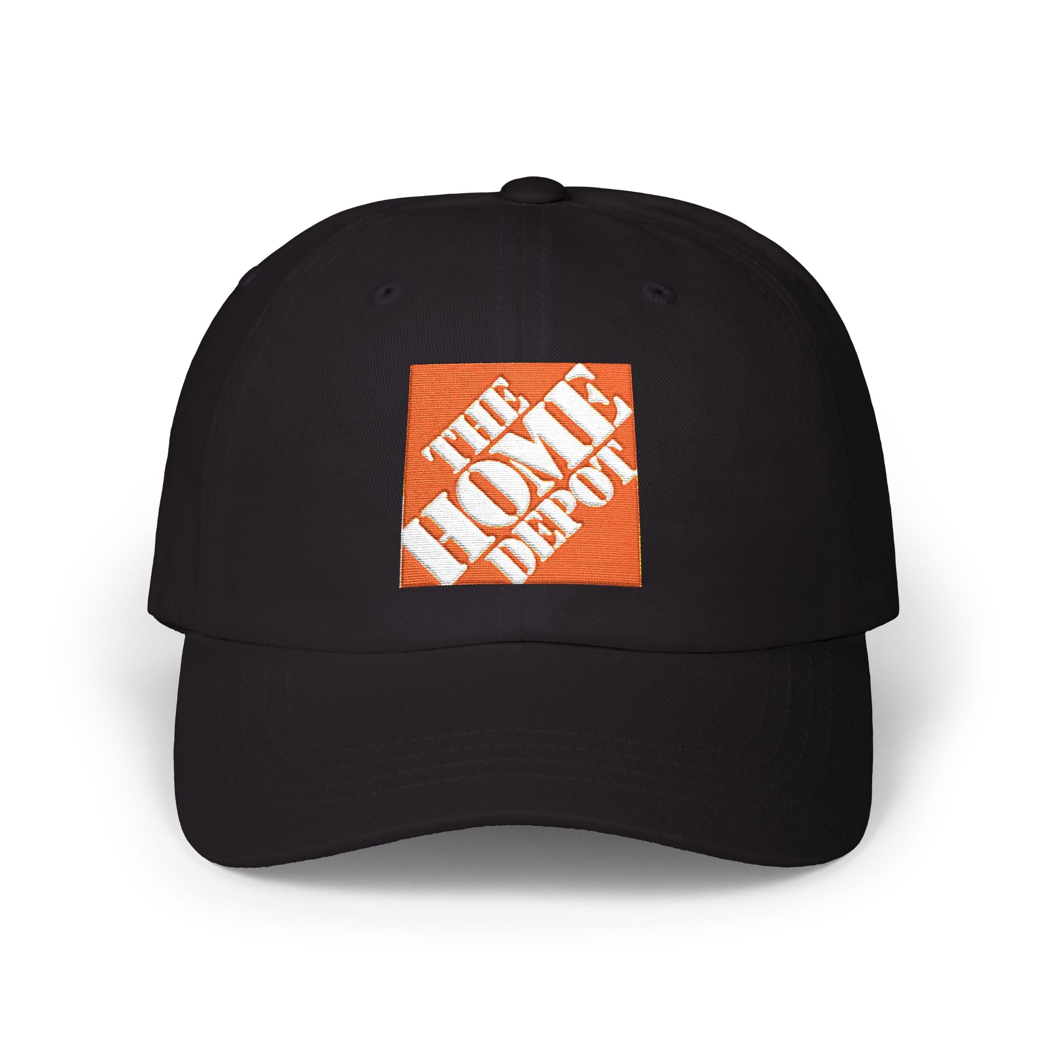 Dad Cap — Embroidered Orange Home Depot Logo Baseball Hat - Creations by Chris and Carlos