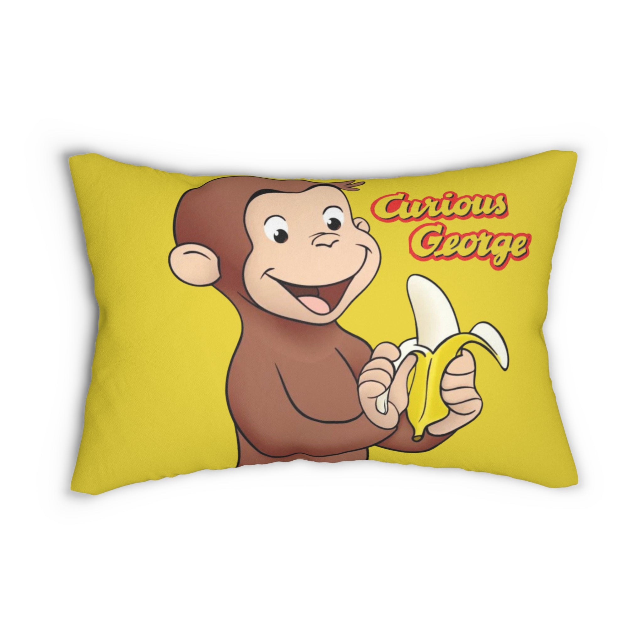 Curious George Banana Lumbar Pillow - Creations by Chris and Carlos