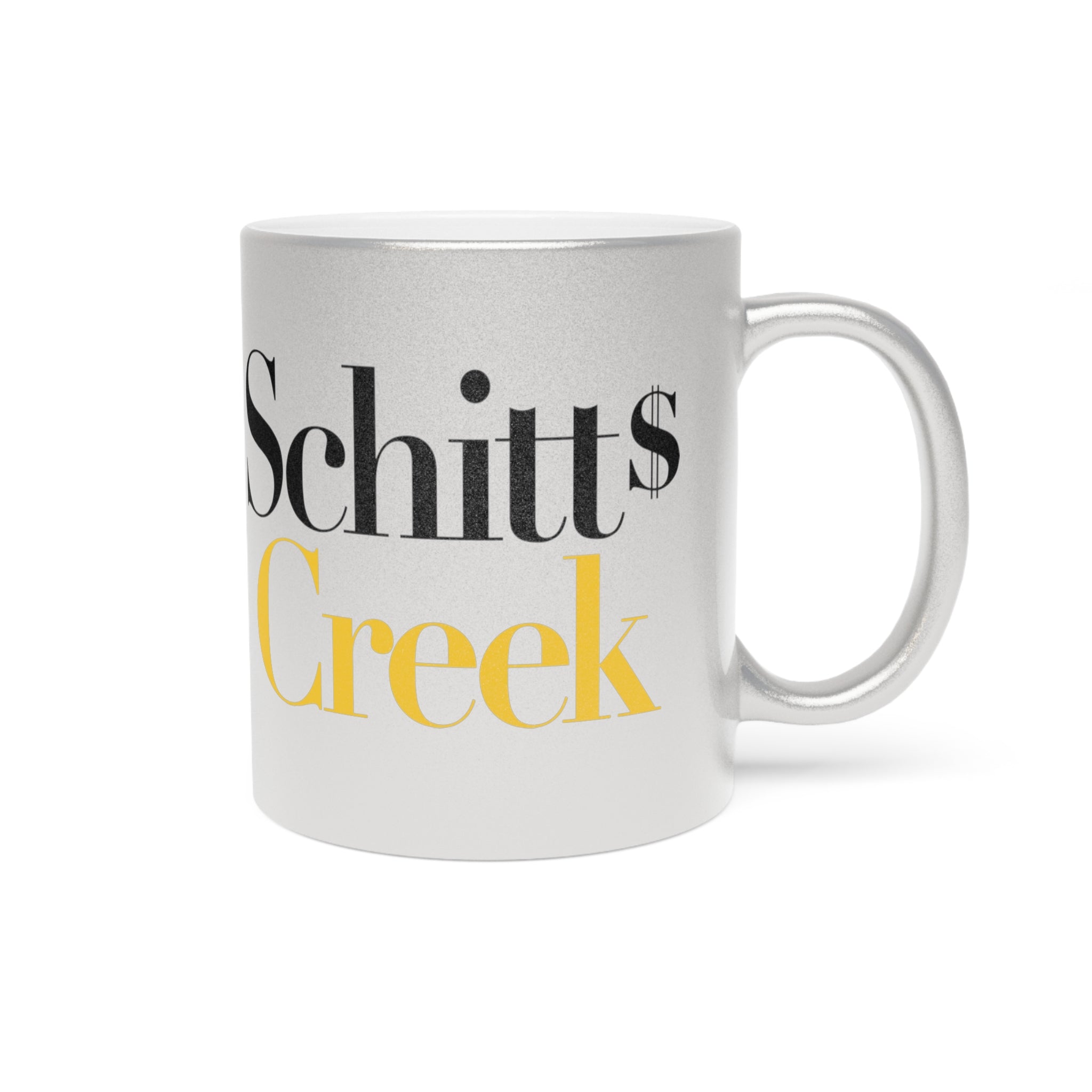 Schitt's Creek TV Show - Metallic Mug (Silver\Gold) - Creations by Chris and Carlos
