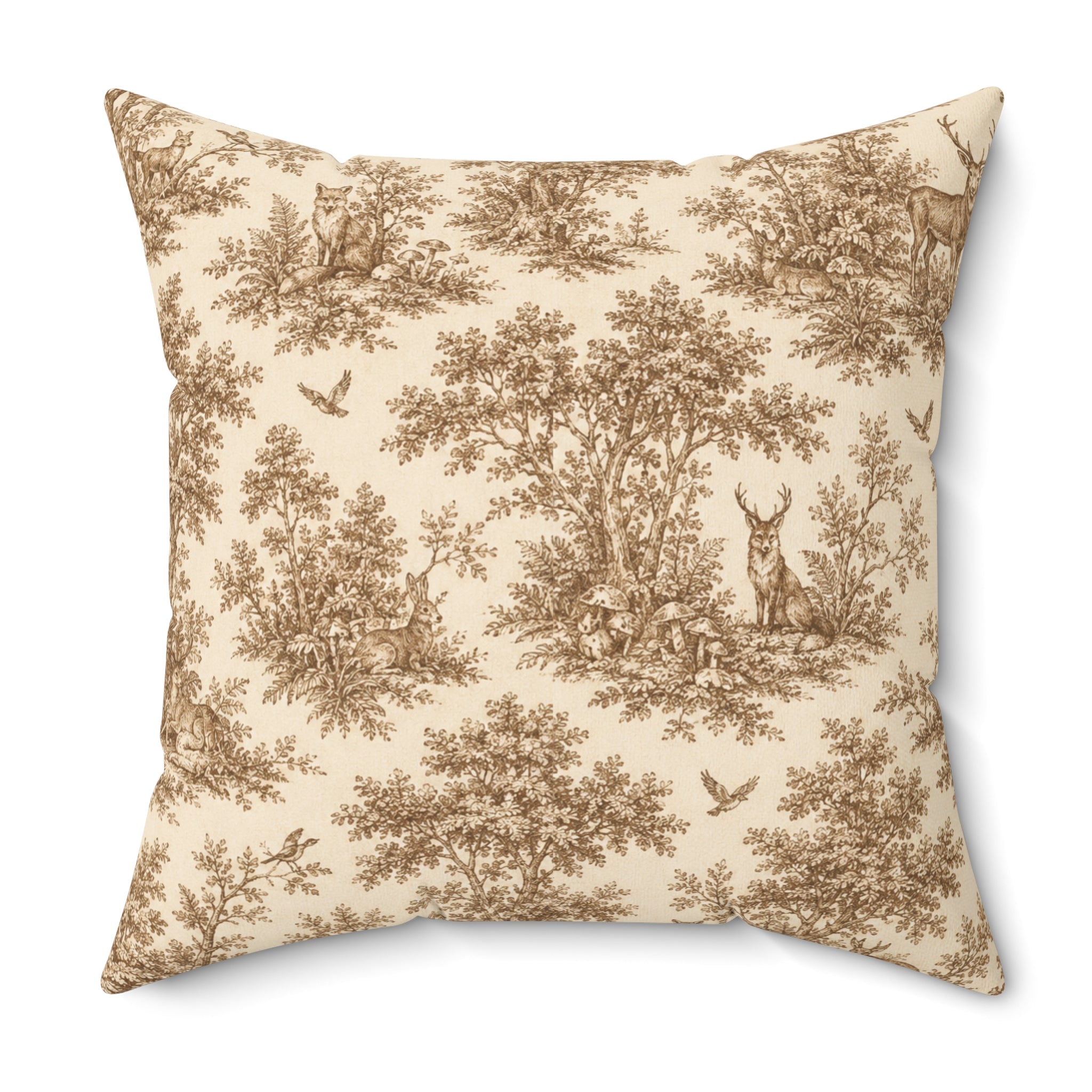 Old Soul Harvest™ Woodland Toile Throw Pillow - Throw Pillow from Old Soul Harvest Woodland Trail