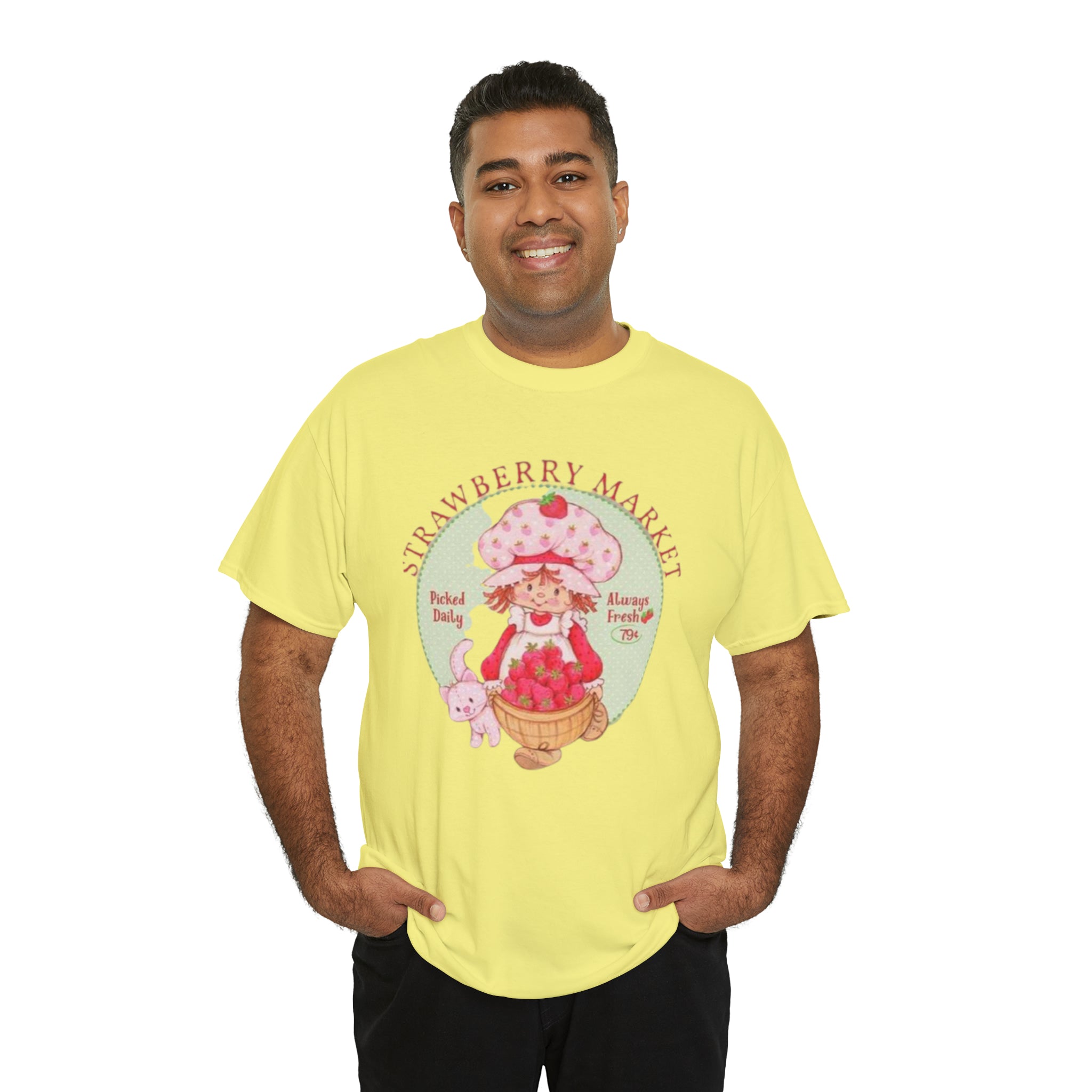 Strawberry Shortcake-  Unisex Heavy Cotton T-Shirt - Creations by Chris and Carlos