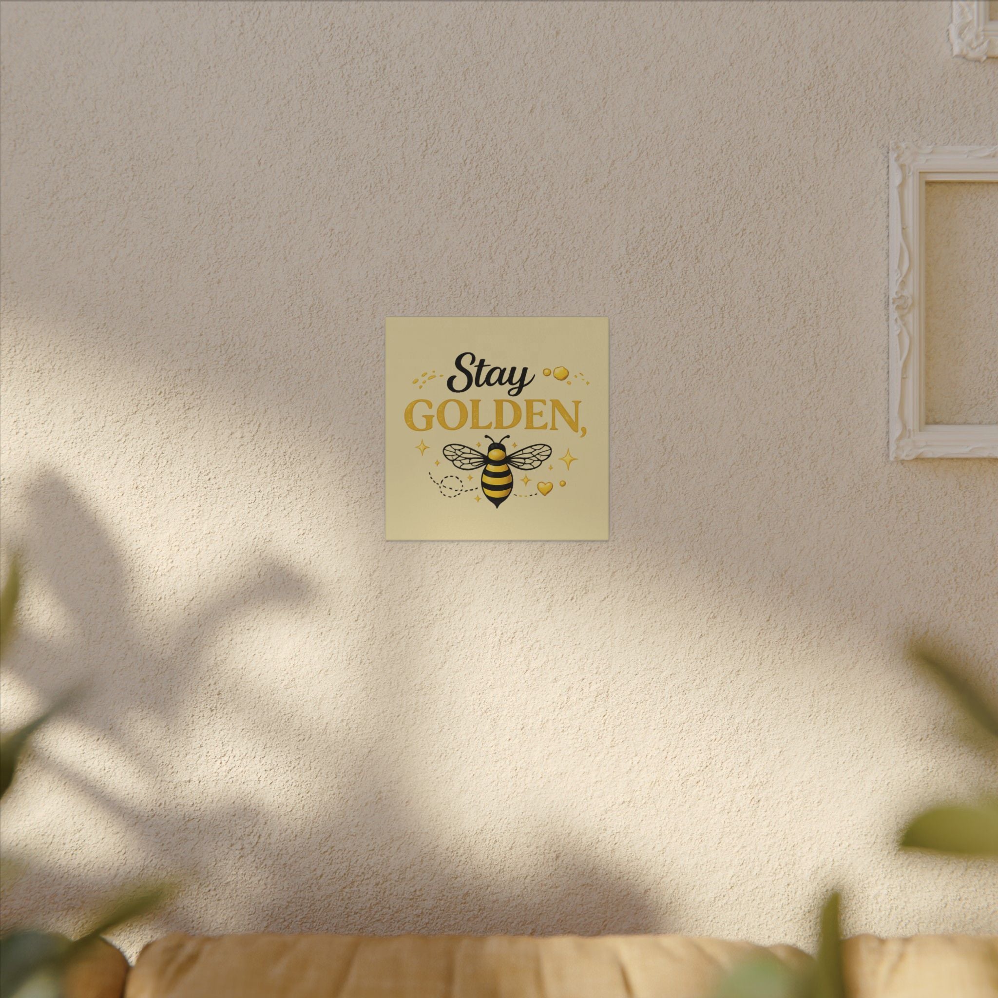 Stay Golden Bee Canvas Wall Art – Inspirational Nursery & Home Decor - Creations by Chris and Carlos