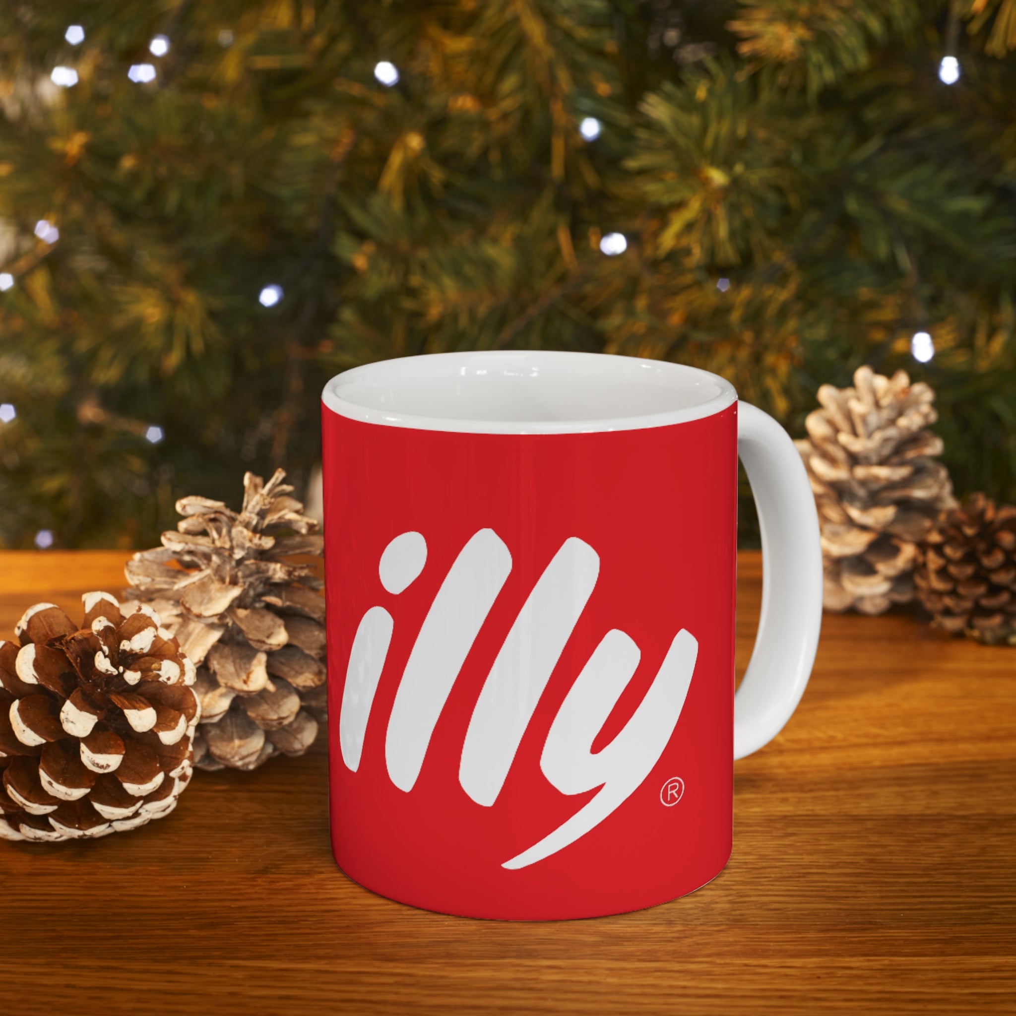 Illy coffee- White Ceramic Mug - Creations by Chris and Carlos