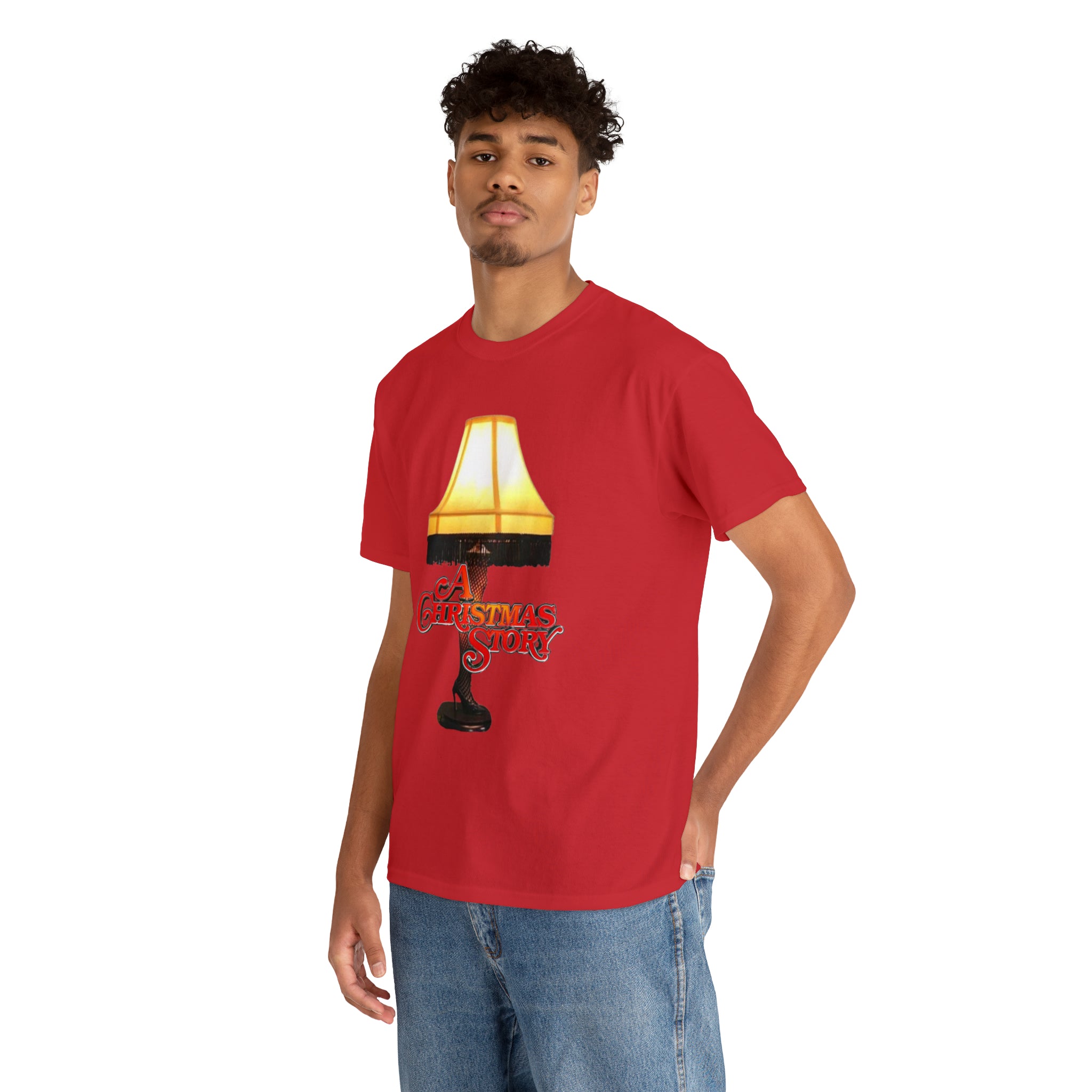A Christmas Story- Leg Lamp Unisex Heavy Cotton T-Shirt - Creations by Chris and Carlos