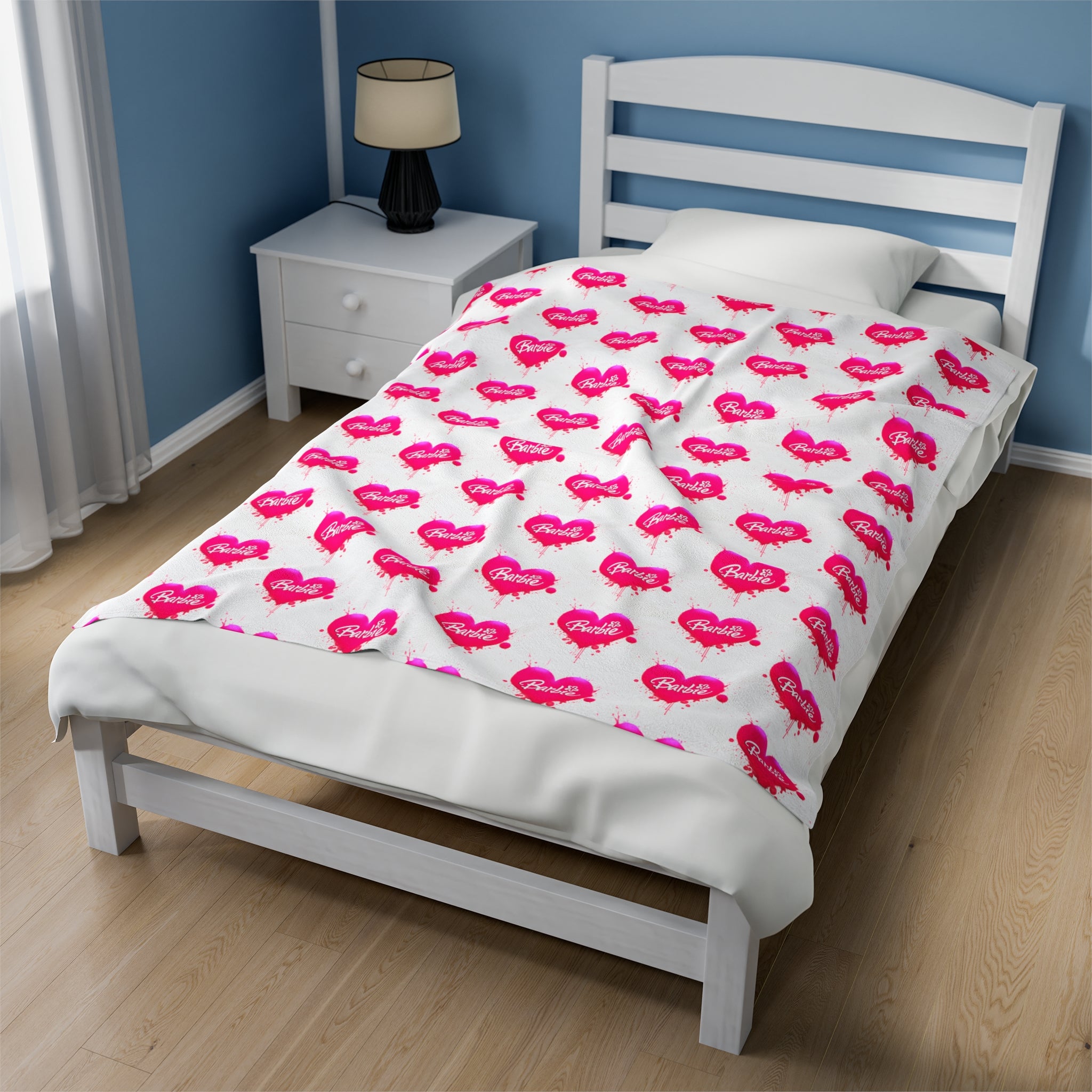 Barbie- Velveteen Plush CuddleLux Bliss Blanket - Creations by Chris and Carlos