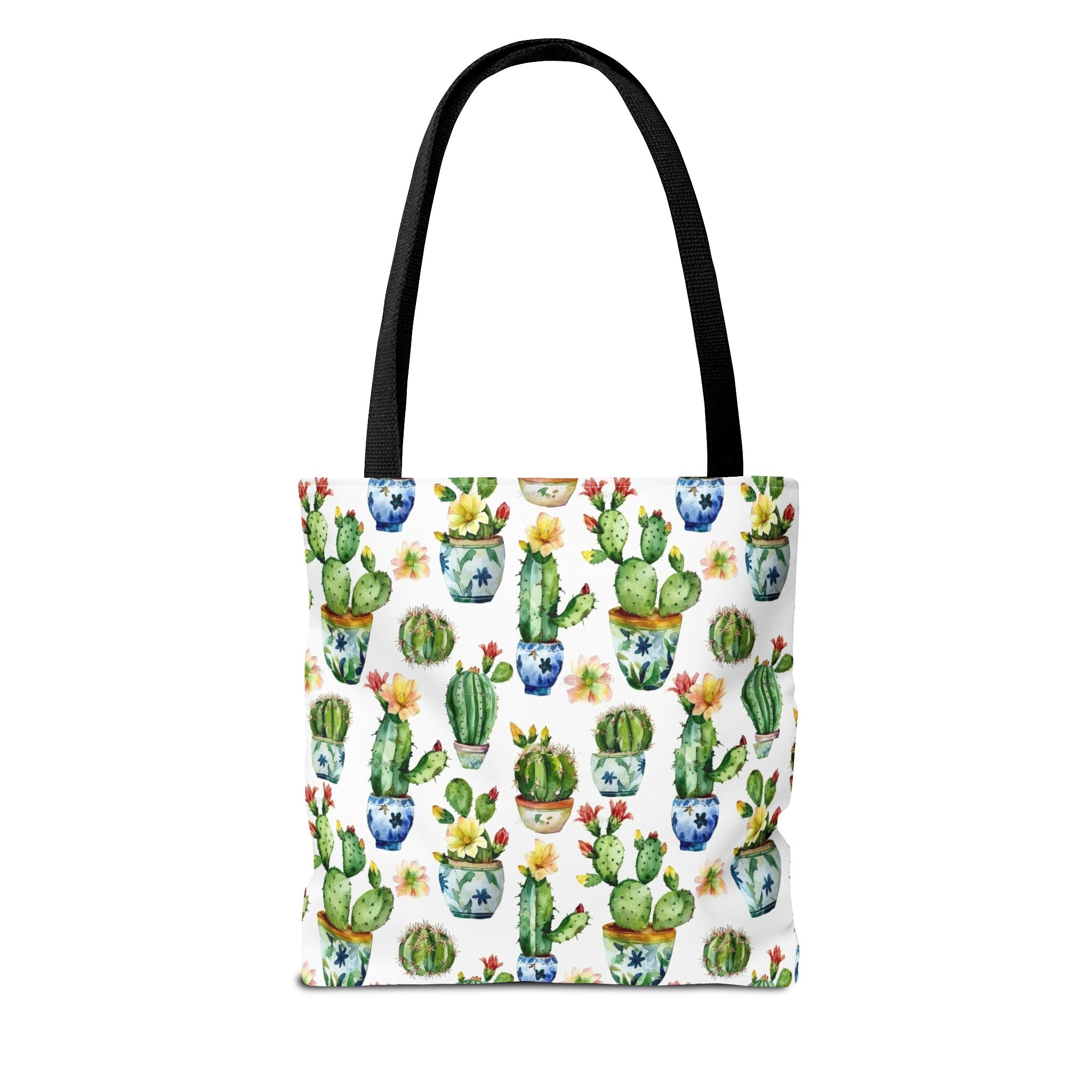 Sol y Alegría (Sun and Joy) Collection- Cactus Succulent Pattern Microfiber Blanket Soft Velveteen Throw for Home & Garden Lovers Cactus Watercolor Tote Bag – Floral Potted Succulent Pattern All-Over Print - Creations by Chris and Carlos