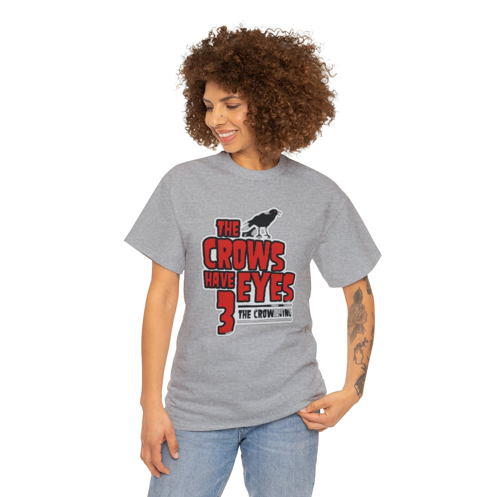 The Crows have eyes 3- Unisex Heavy Cotton T-Shirt - Creations by Chris and Carlos