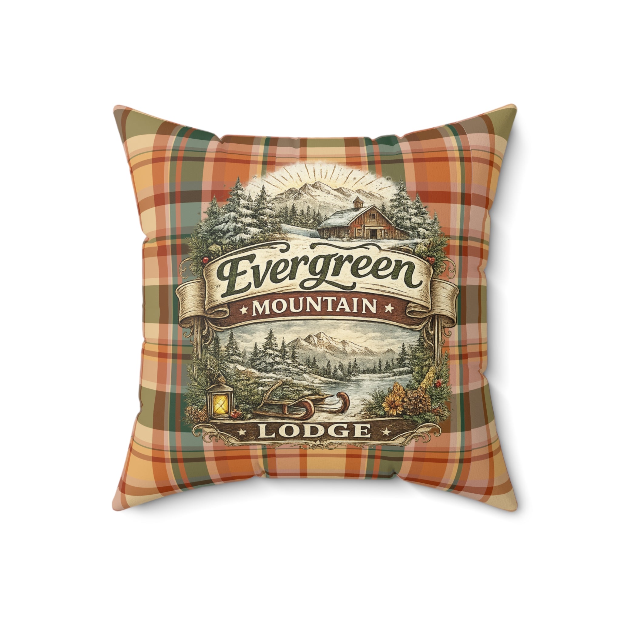 Old Soul Harvest™ Heirloom Plaid Throw Pillow - Throw Pillow from Old Soul Harvest Campfire Circle
