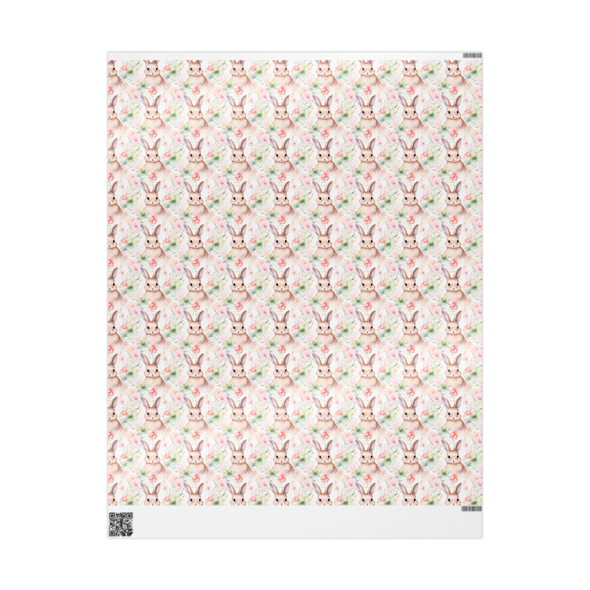 Easter Floral Bunny Wrapping Paper Roll — Cute Pastel Rabbit Gift Wrap for Baby Showers & Easter - Creations by Chris and Carlos