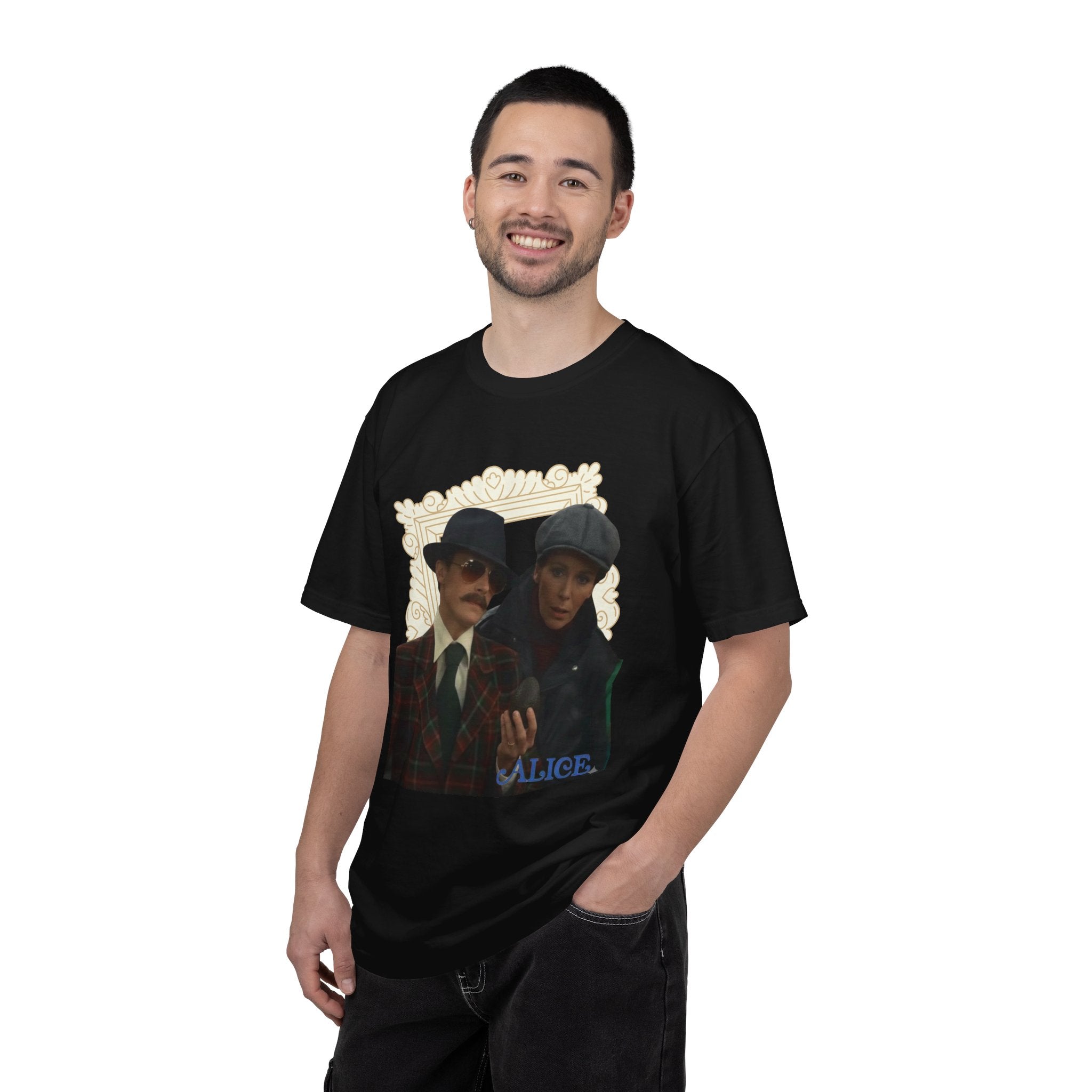 Alice Tv Show- Sam Buttler & Team Vintage Detective Portrait T-Shirt — 'Alice' Graphic Tee - Creations by Chris and Carlos