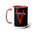 V the TV Mini Series- Two-Tone Coffee Mugs, 15oz