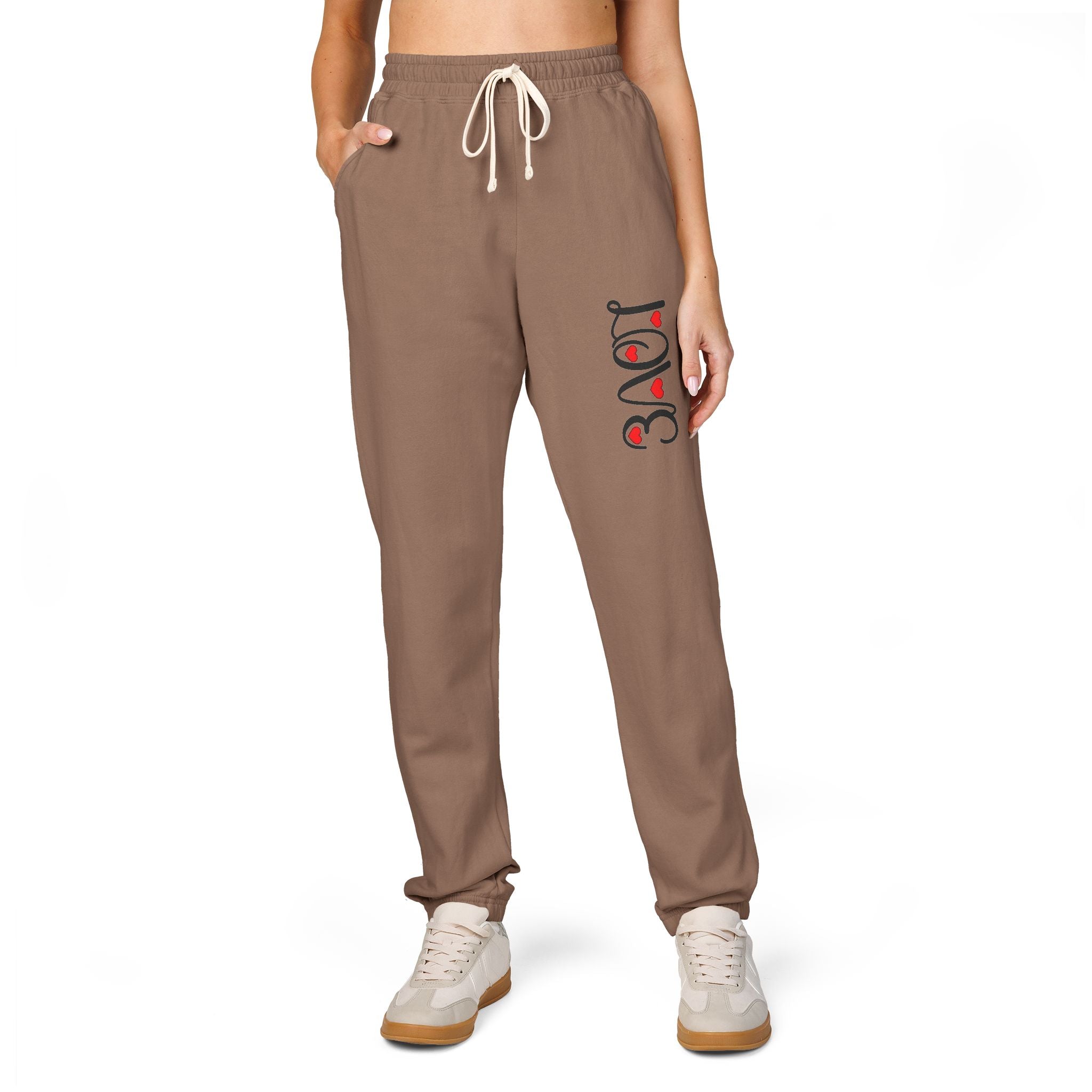 Love Unisex Garment-Dyed Fleece Sweatpants - Creations by Chris and Carlos