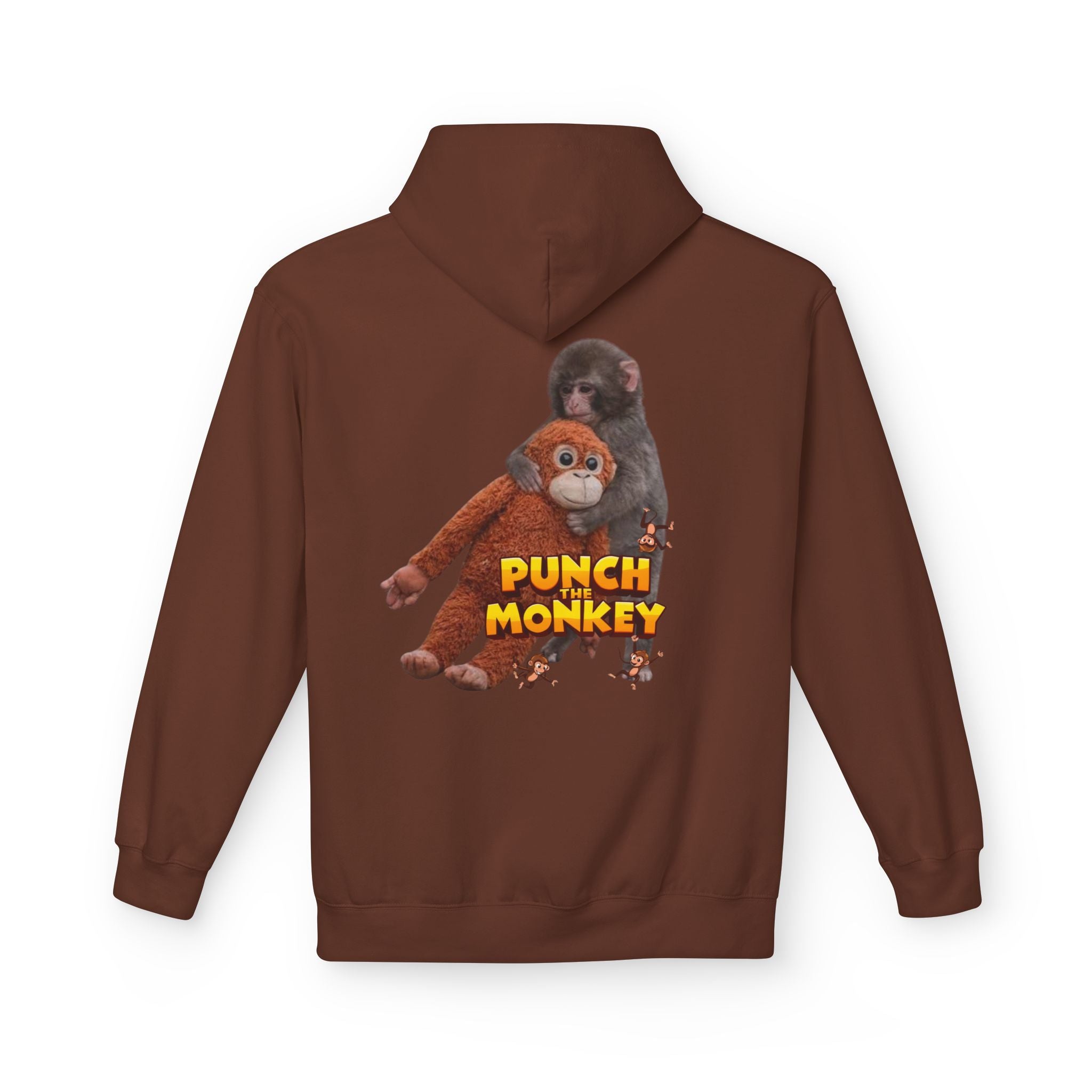 Punch Monkey Hoodie — Retro Cartoon Monkey Graphic Sweatshirt - Creations by Chris and Carlos