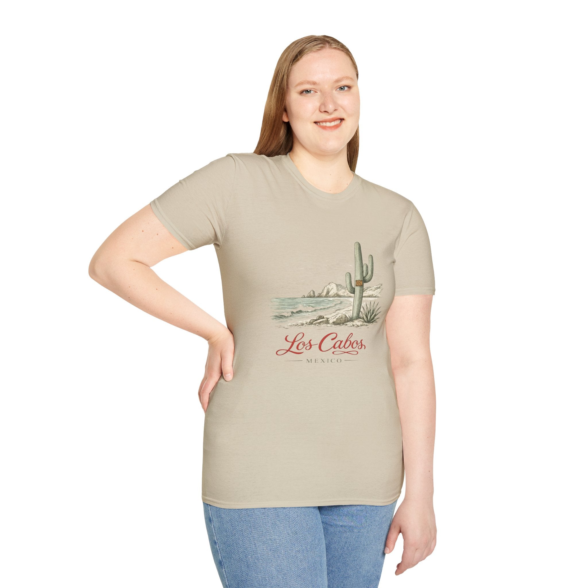Los Cabos Desert Coast T-Shirt — Vintage Cactus Beach Graphic - Creations by Chris and Carlos