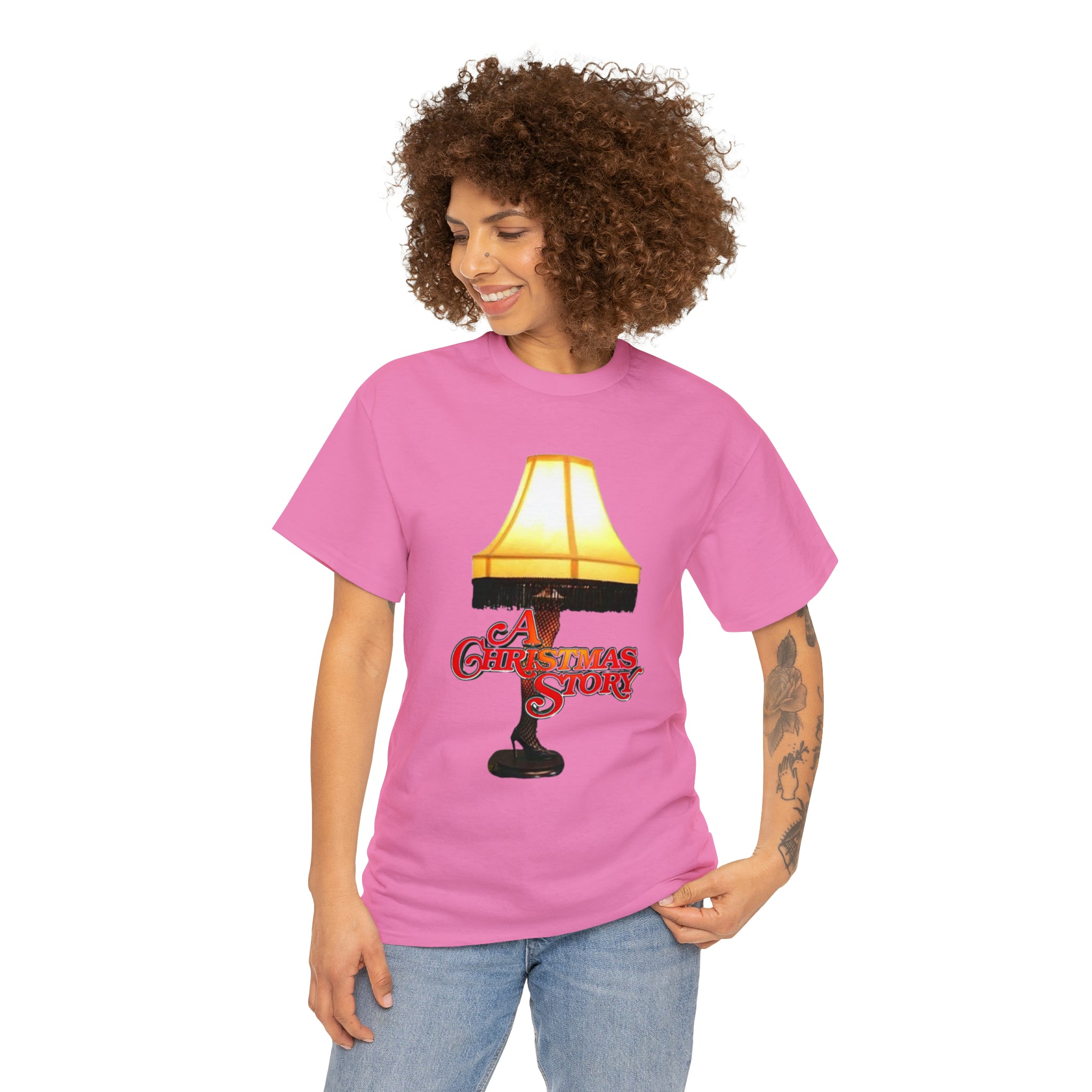 A Christmas Story- Leg Lamp Unisex Heavy Cotton T-Shirt - Creations by Chris and Carlos