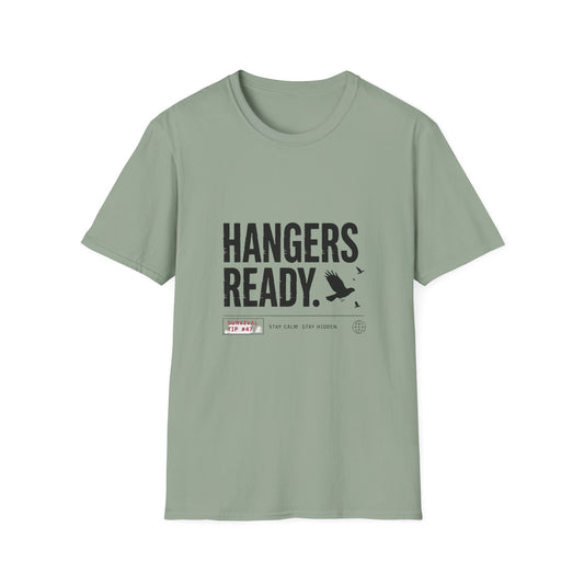 Hangers Ready T-Shirt – Casual Graphic Tee for Birdwatchers & Outdoor Fans - Creations by Chris and Carlos
