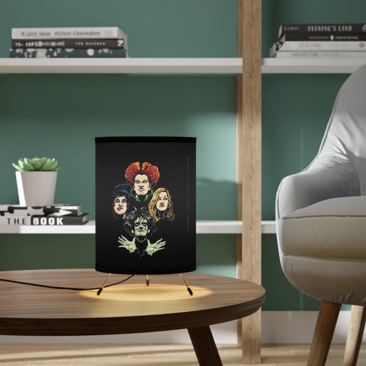 Hocus Pocus-  Tripod Lamp with High-Res Printed Shade, US\CA plug - Creations by Chris and Carlos