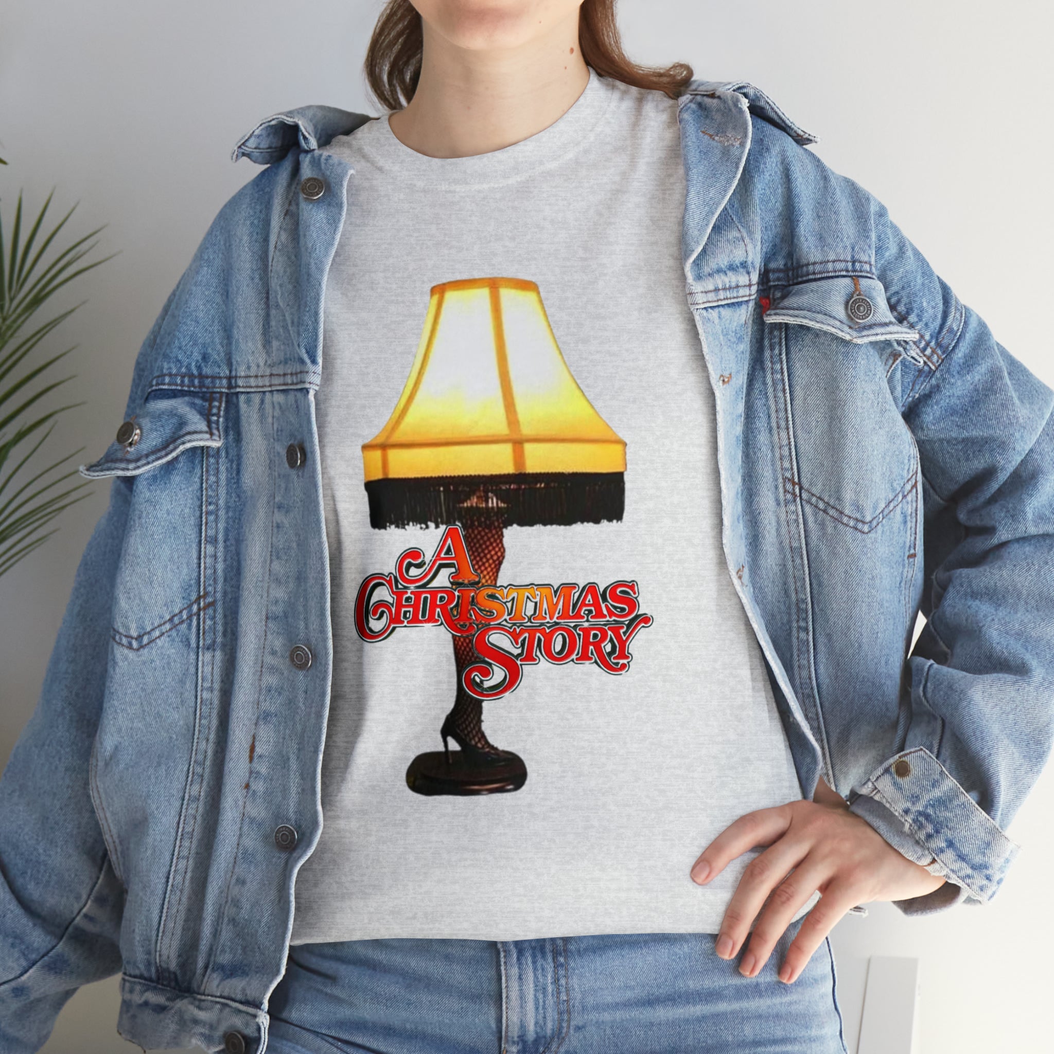 A Christmas Story- Leg Lamp Unisex Heavy Cotton T-Shirt - Creations by Chris and Carlos