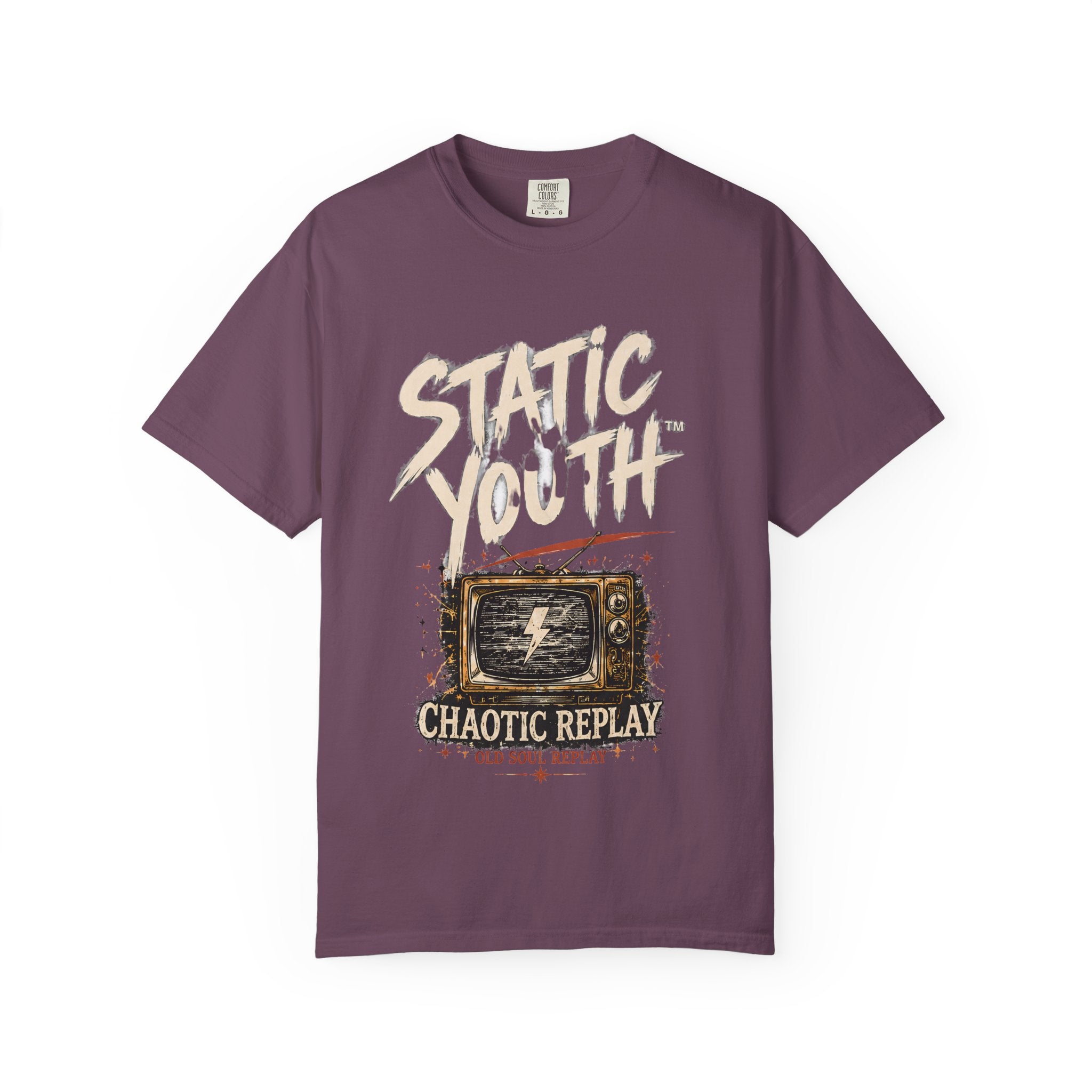 Static Youth "Chaotic Replay" Graphic T-Shirt - Creations by Chris and Carlos