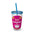 Dunkin Donuts- Inspired DunKings Tumbler with Straw, 16oz