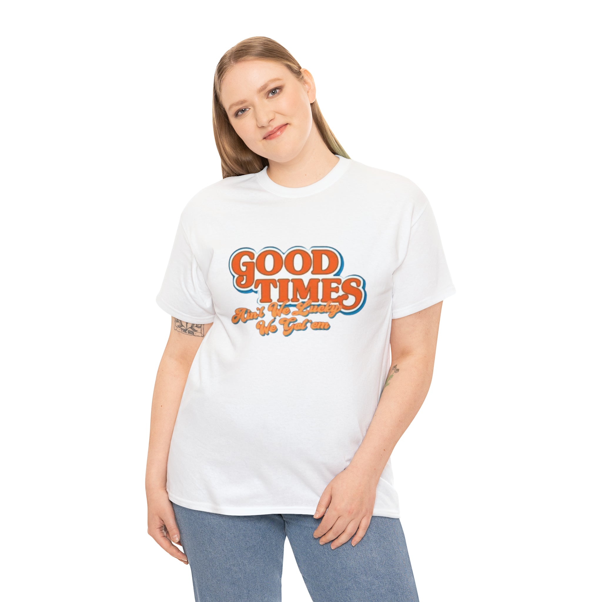 Good Times 70's TV Show- Unisex Heavy Cotton T-Shirt - Creations by Chris and Carlos