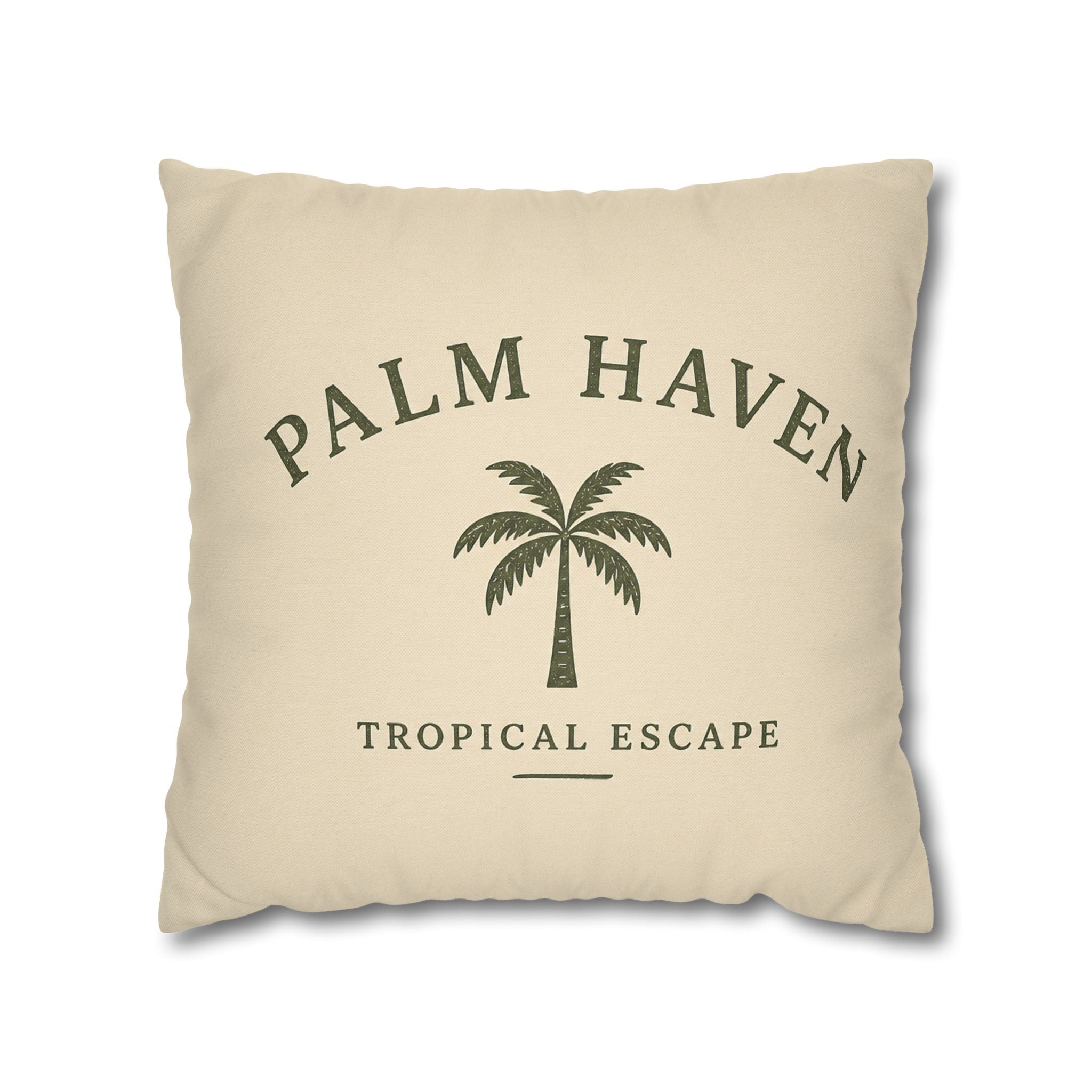Palm Haven Tropical Escape Decorative Pillow Cover - Creations by Chris and Carlos