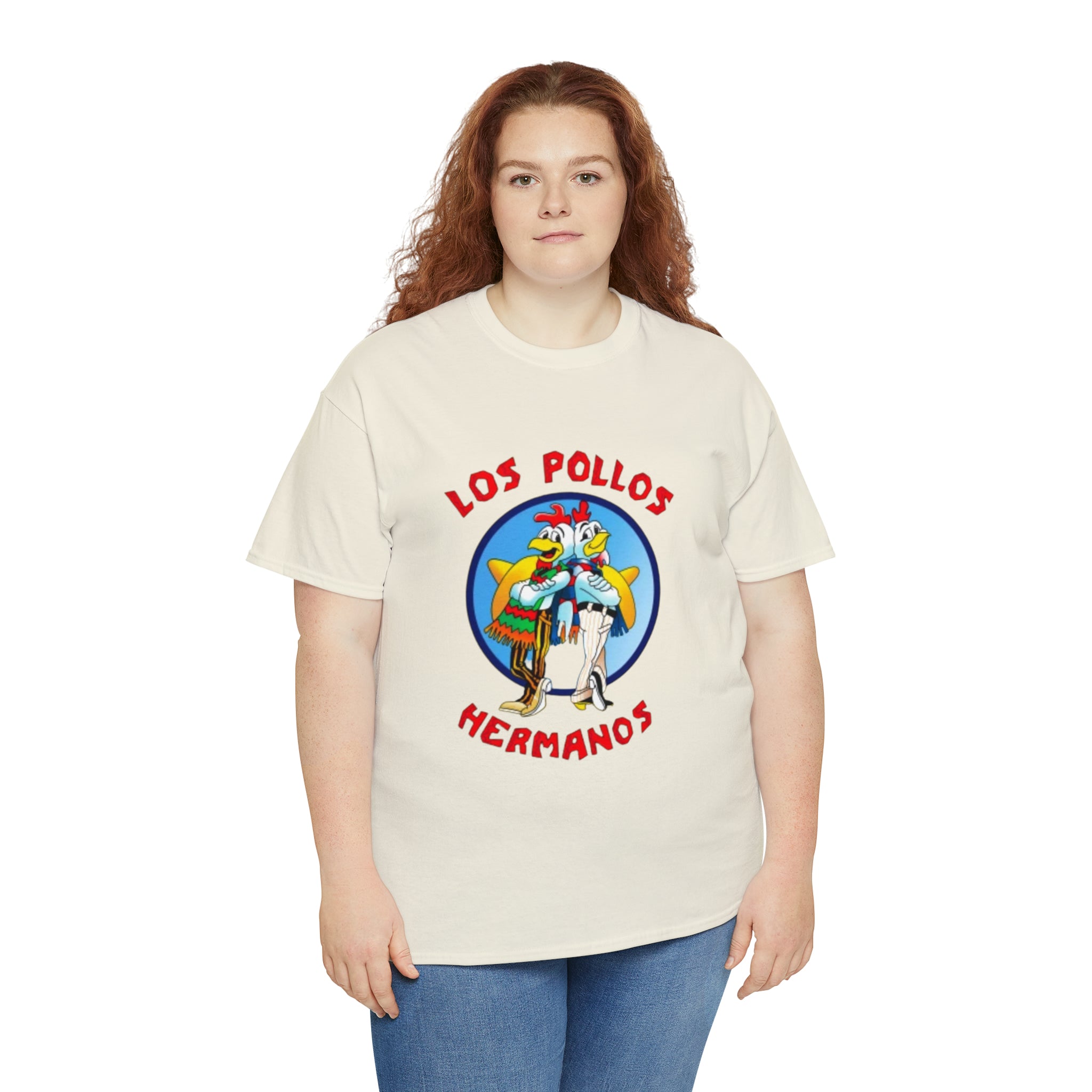 Pollos- Unisex Heavy Cotton T-Shirt - Creations by Chris and Carlos