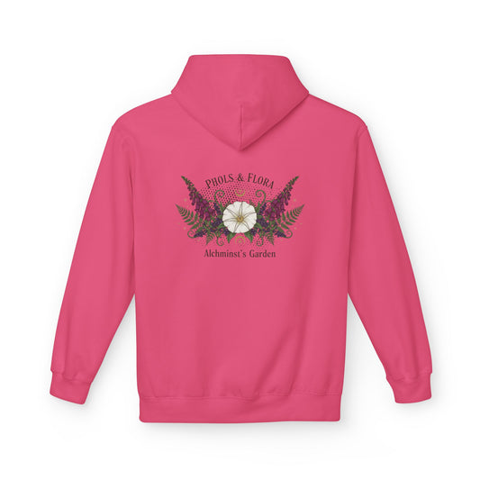 Botanical Alchemist Hoodie — Phols & Flora "Alchimist’s Garden" Floral Back Print - Creations by Chris and Carlos