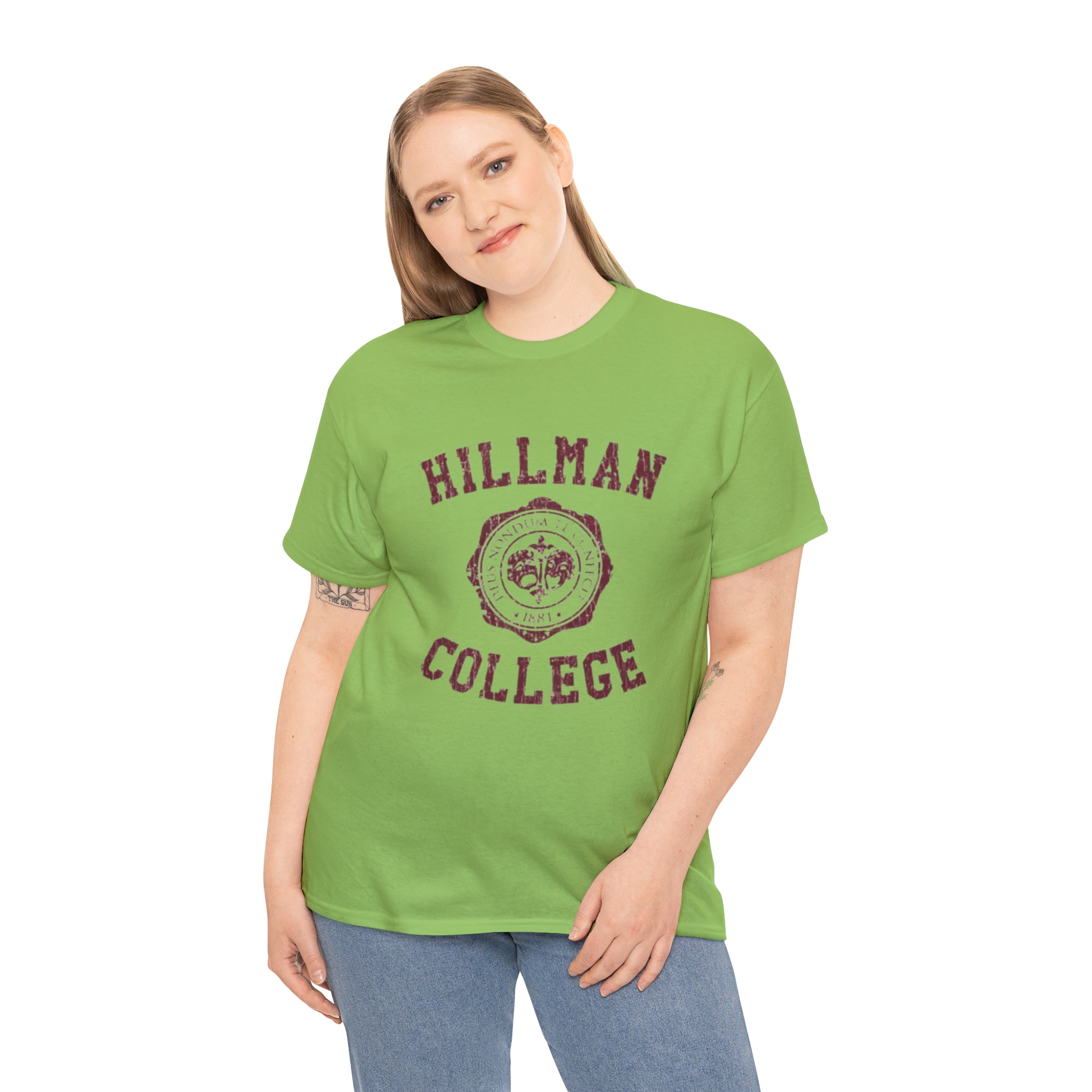 Hillman College- Unisex Heavy Cotton T-Shirt - Creations by Chris and Carlos