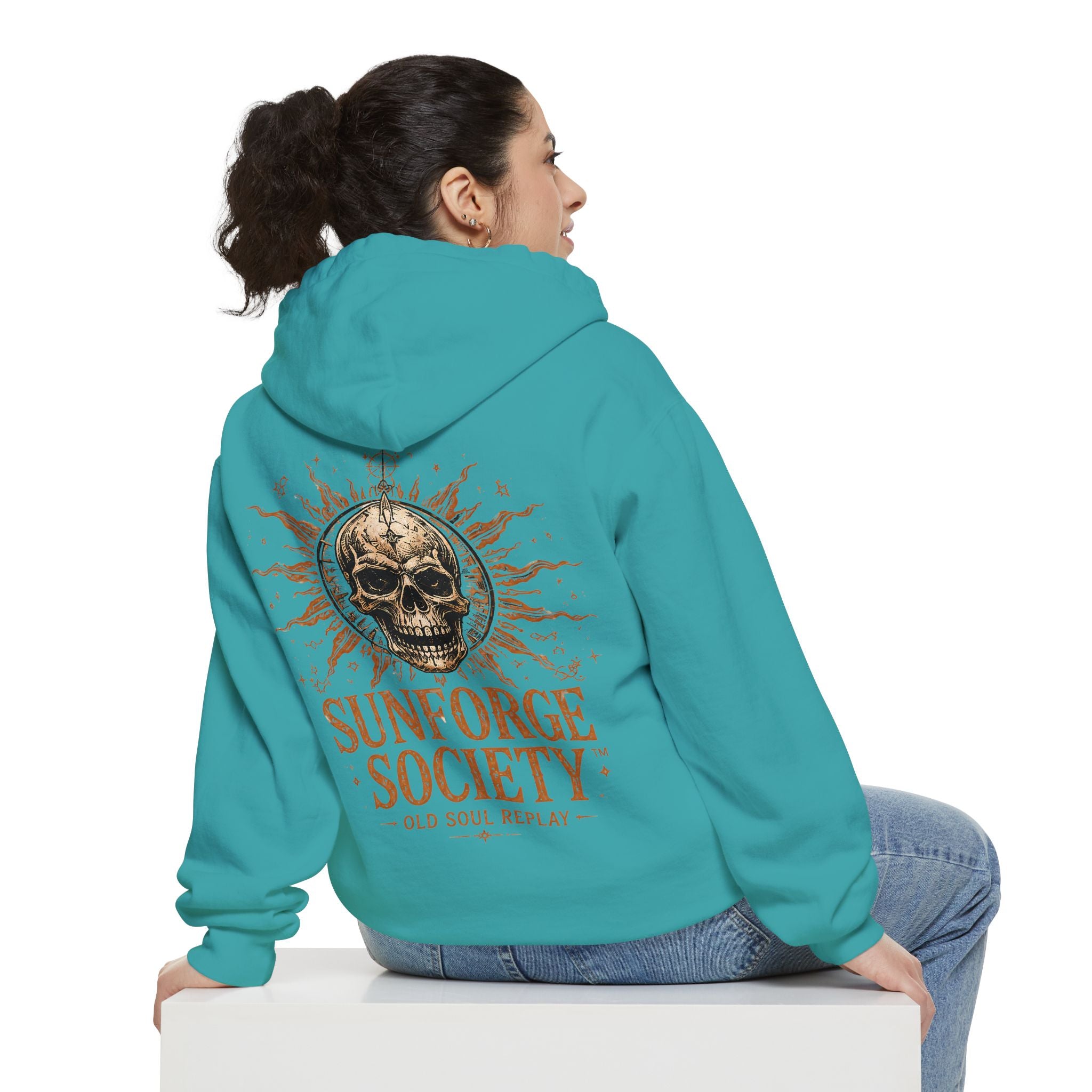 Sun Forge Steampunk Garment-Dyed Hoodie - Creations by Chris and Carlos