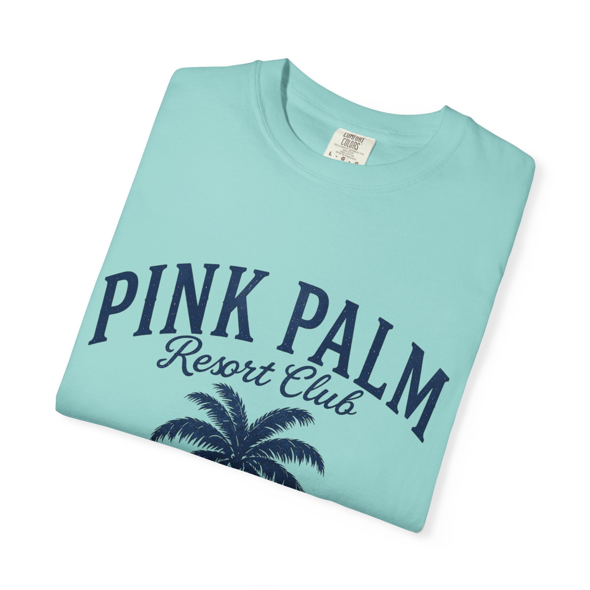 Pink Palm Resort Club T-Shirt — Tropical Palm Graphic Tee - Creations by Chris and Carlos