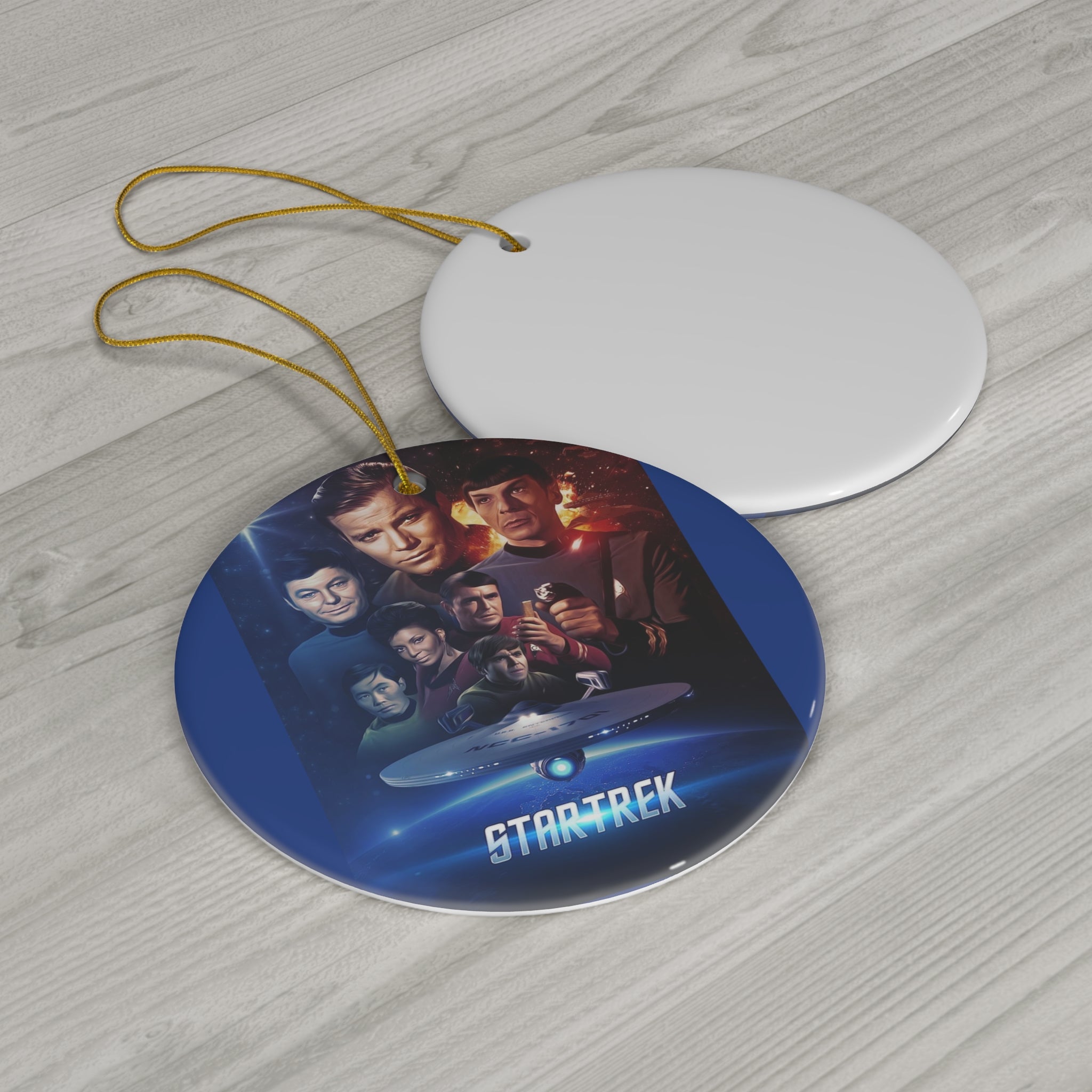 Star Trek- Ceramic Ornament, 4 Shapes - Creations by Chris and Carlos