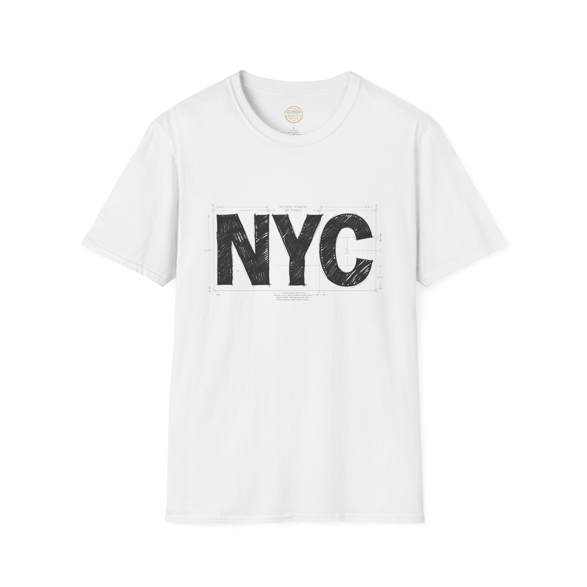The Foundry Collective NYC Distressed Graphic T-Shirt — Vintage New York City Tee - Creations by Chris and Carlos