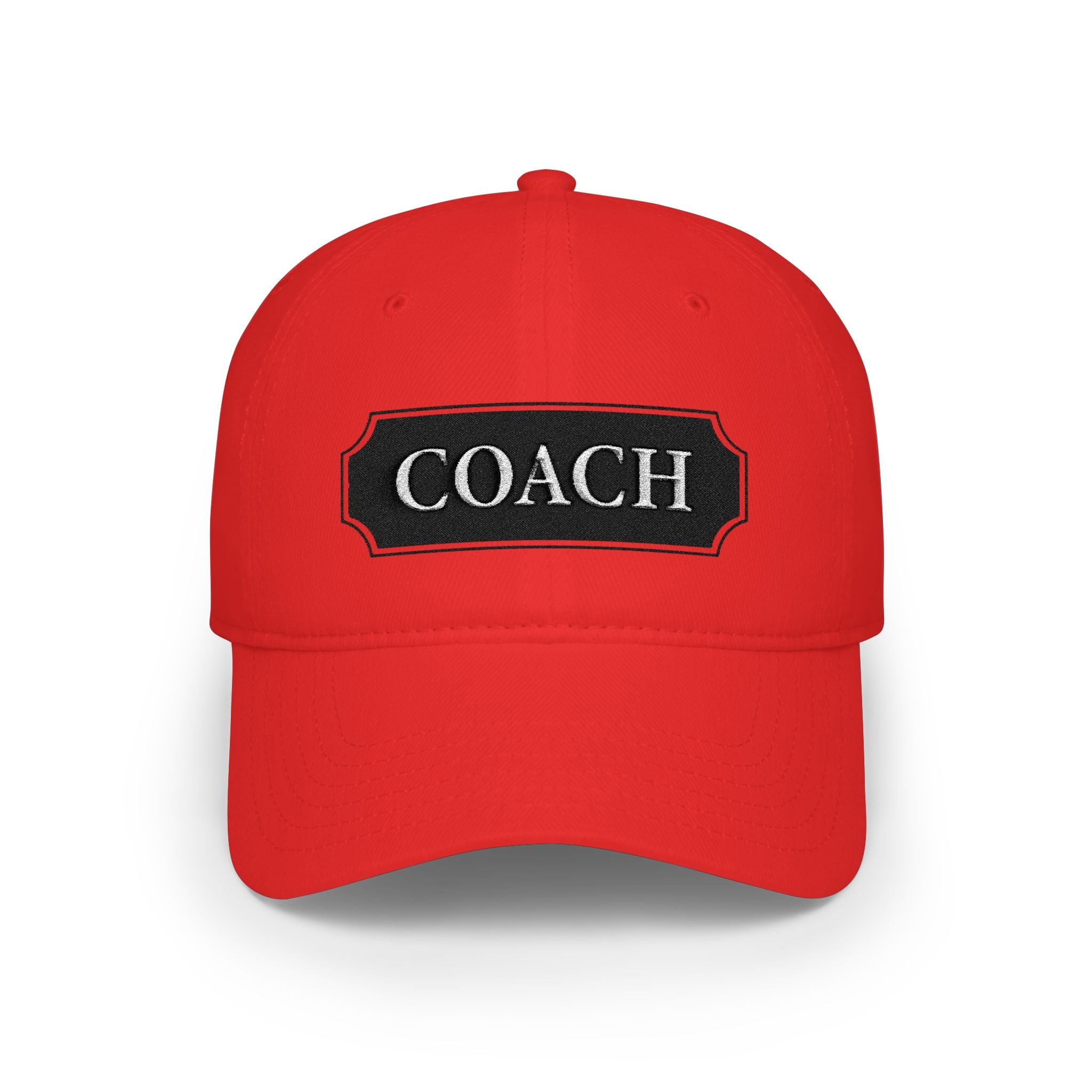 Coach Embroidered Patch Baseball Cap — Low Profile Coach Hat - Creations by Chris and Carlos