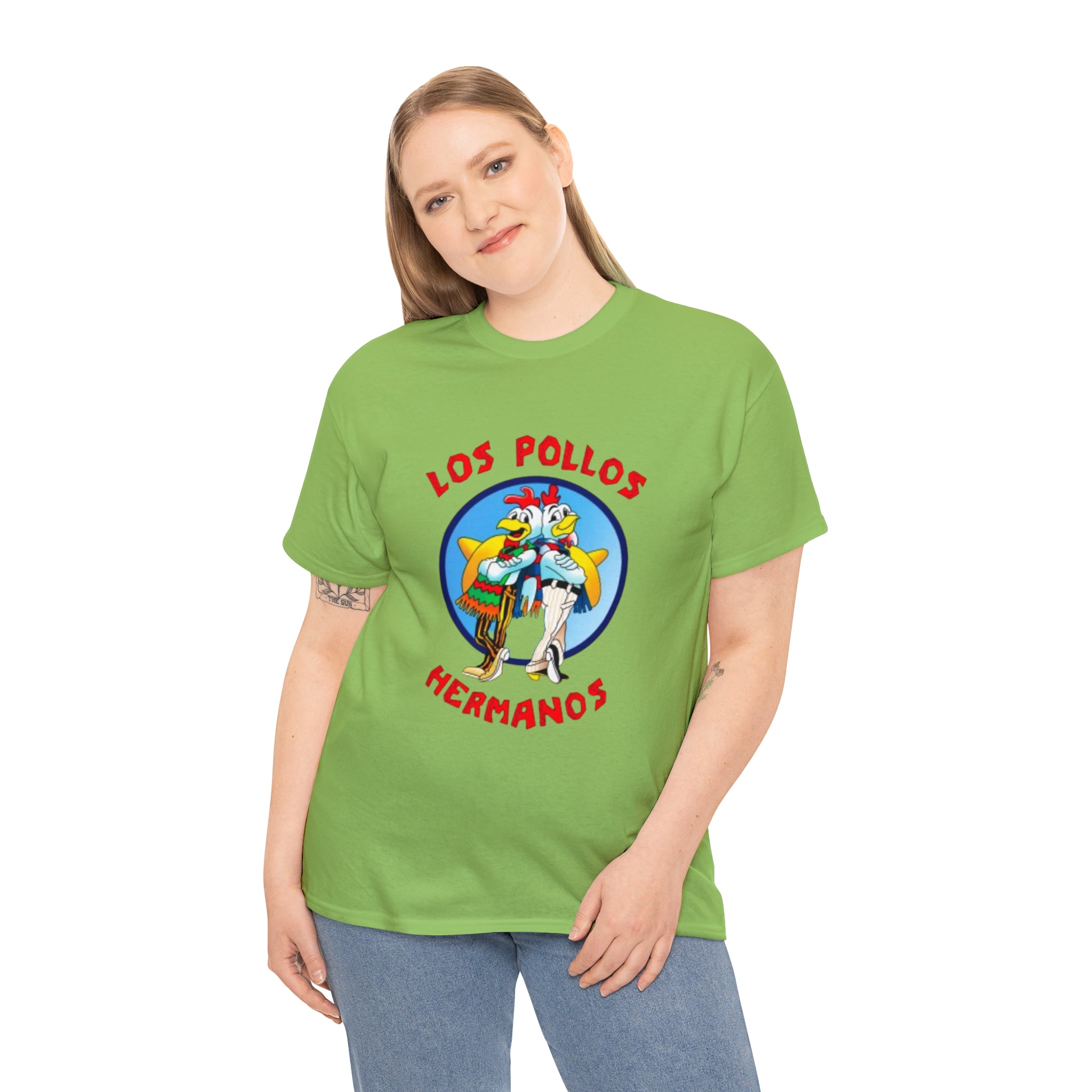 Pollos- Unisex Heavy Cotton T-Shirt - Creations by Chris and Carlos