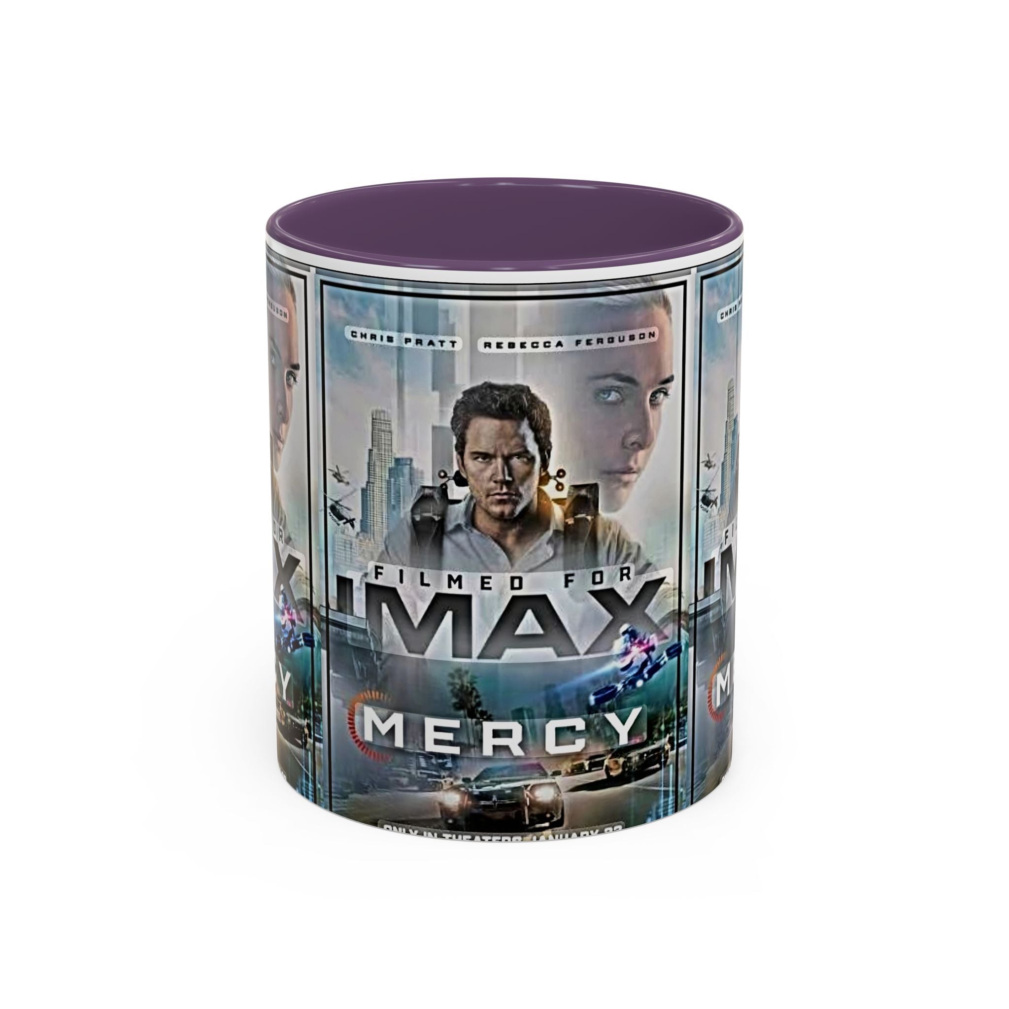 Accent Coffee Mug — 'Mercy' Movie Poster Design (11/15oz) - Creations by Chris and Carlos