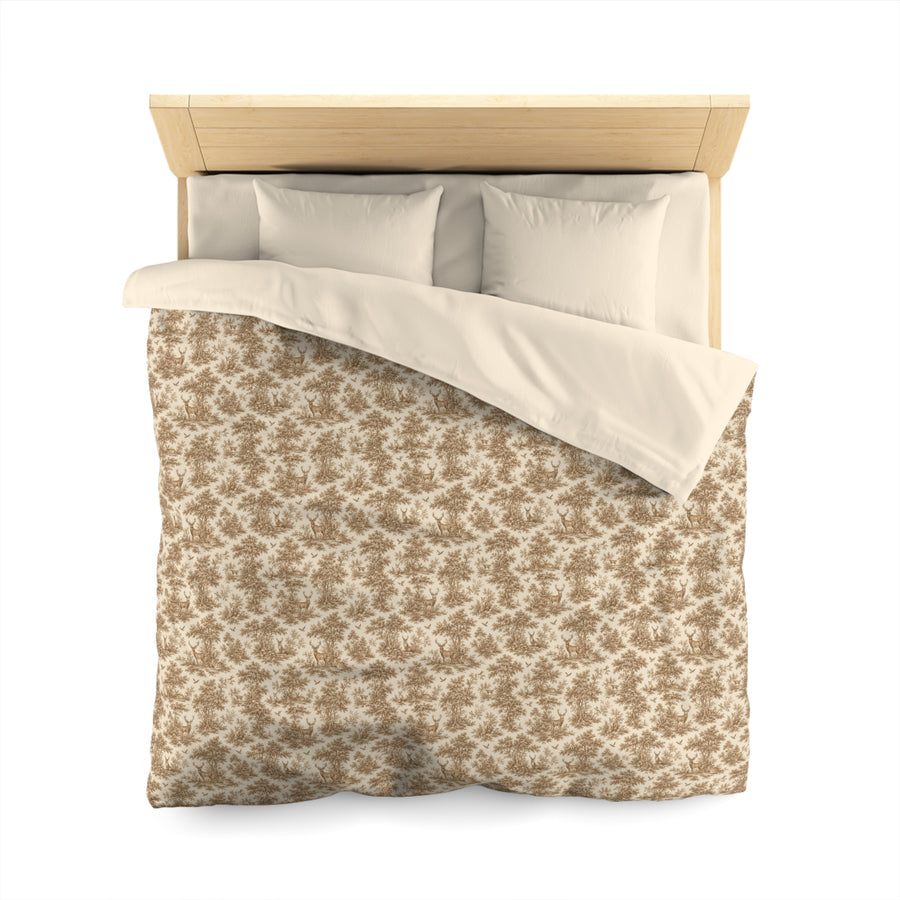Neutral Pressed Autumn Leaves Duvet Cover – Old Soul Harvest Hallow™ | Autumn Home