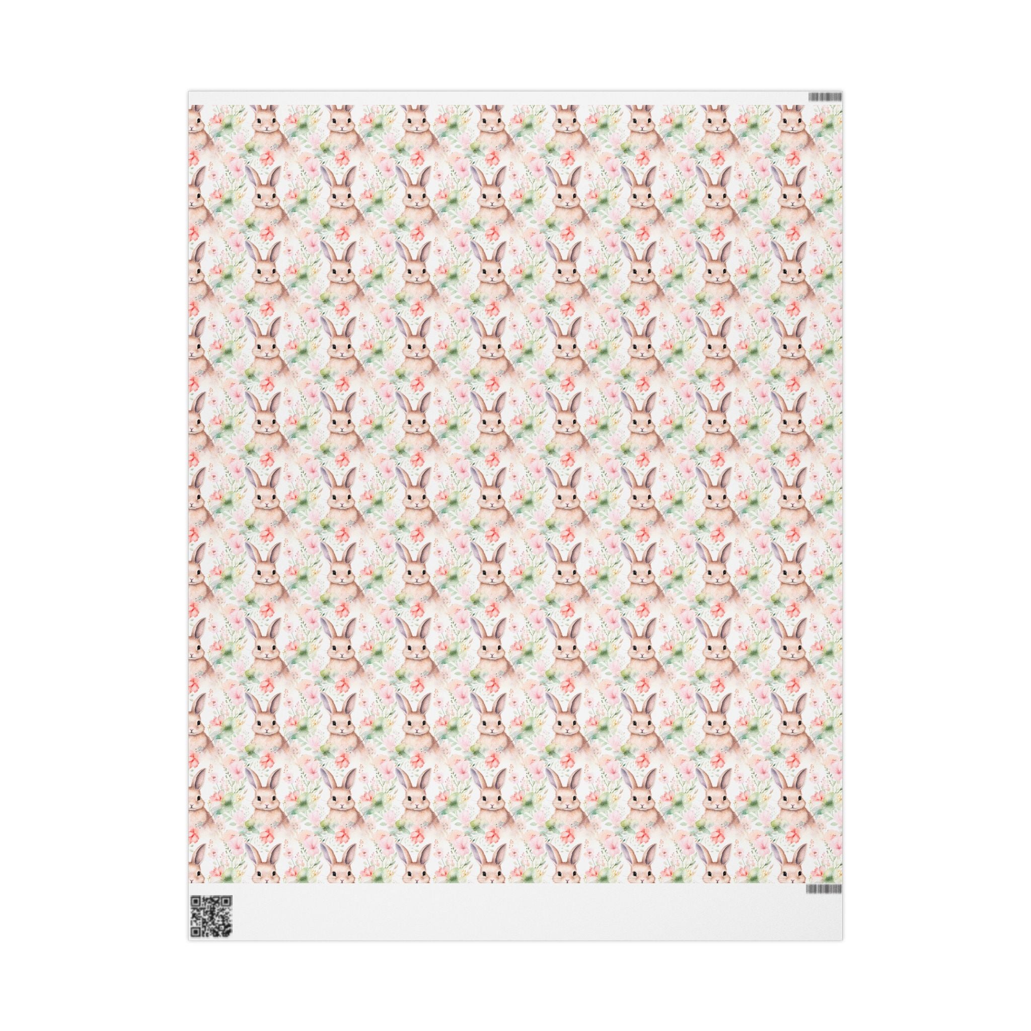 Easter Floral Bunny Wrapping Paper Roll — Cute Pastel Rabbit Gift Wrap for Baby Showers & Easter - Creations by Chris and Carlos