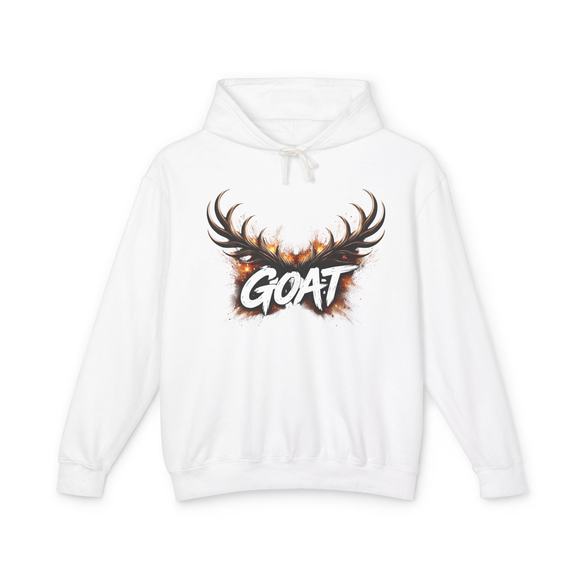GOAT Antler Graphic Hoodie | Goat Skull Antlers Sweatshirt - Creations by Chris and Carlos