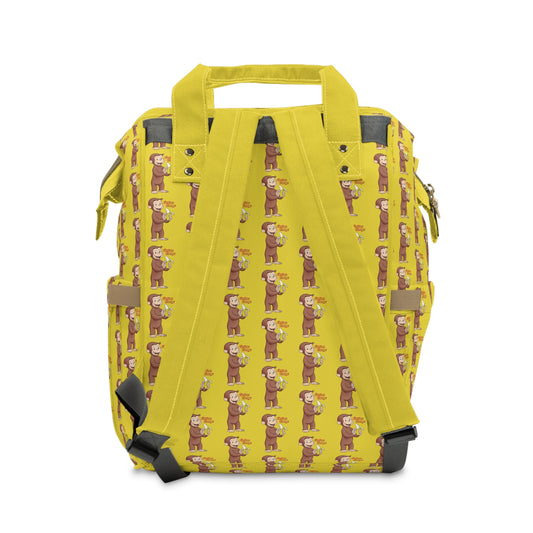 Diaper Backpack — Cute Curious George Pattern Multifunctional Baby Bag - Creations by Chris and Carlos