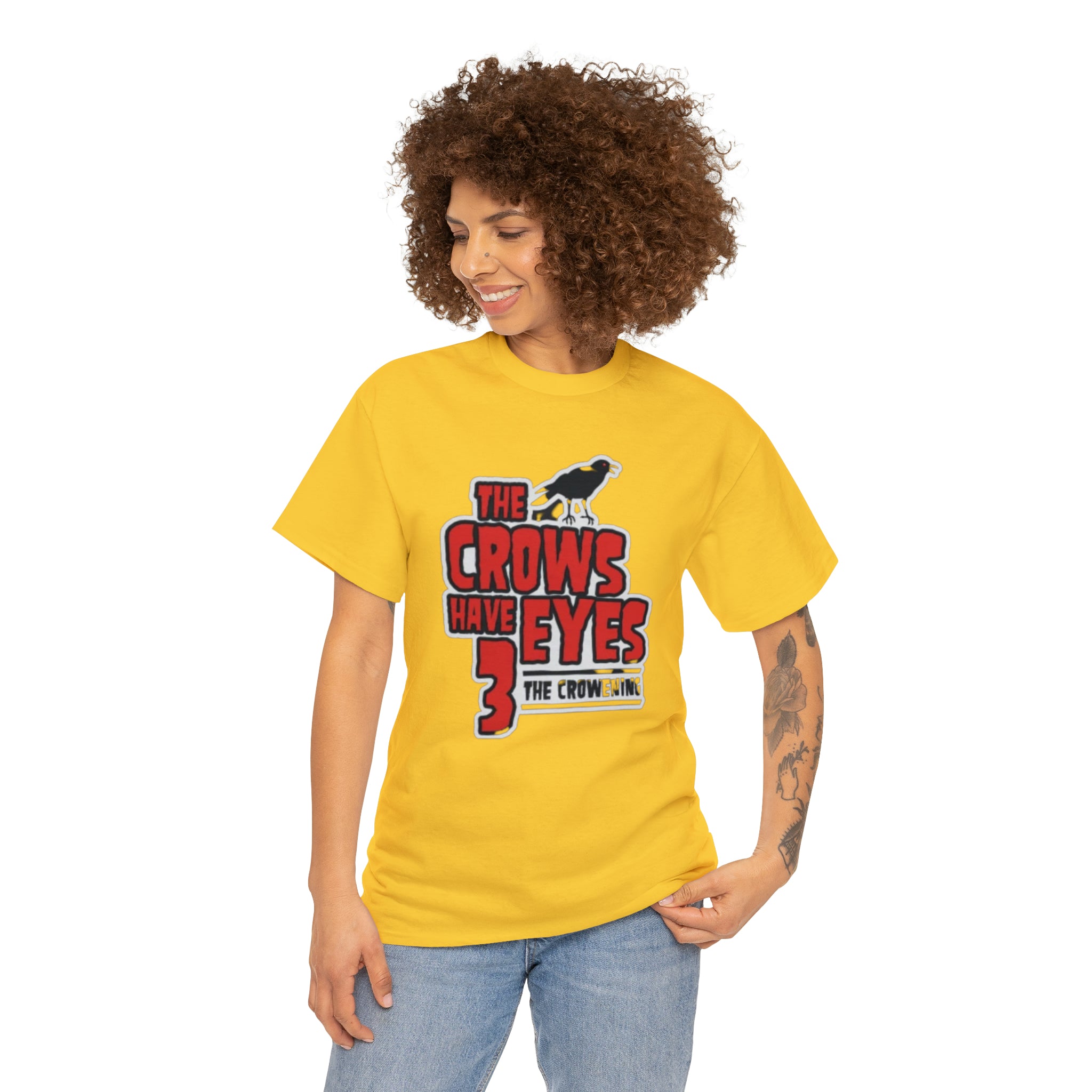 The Crows have eyes 3- Unisex Heavy Cotton T-Shirt - Creations by Chris and Carlos