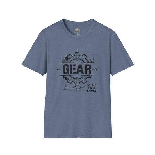 The Foundry Collective Gear Blueprint T-Shirt — Mechanical Engineering Sketch Tee - Creations by Chris and Carlos