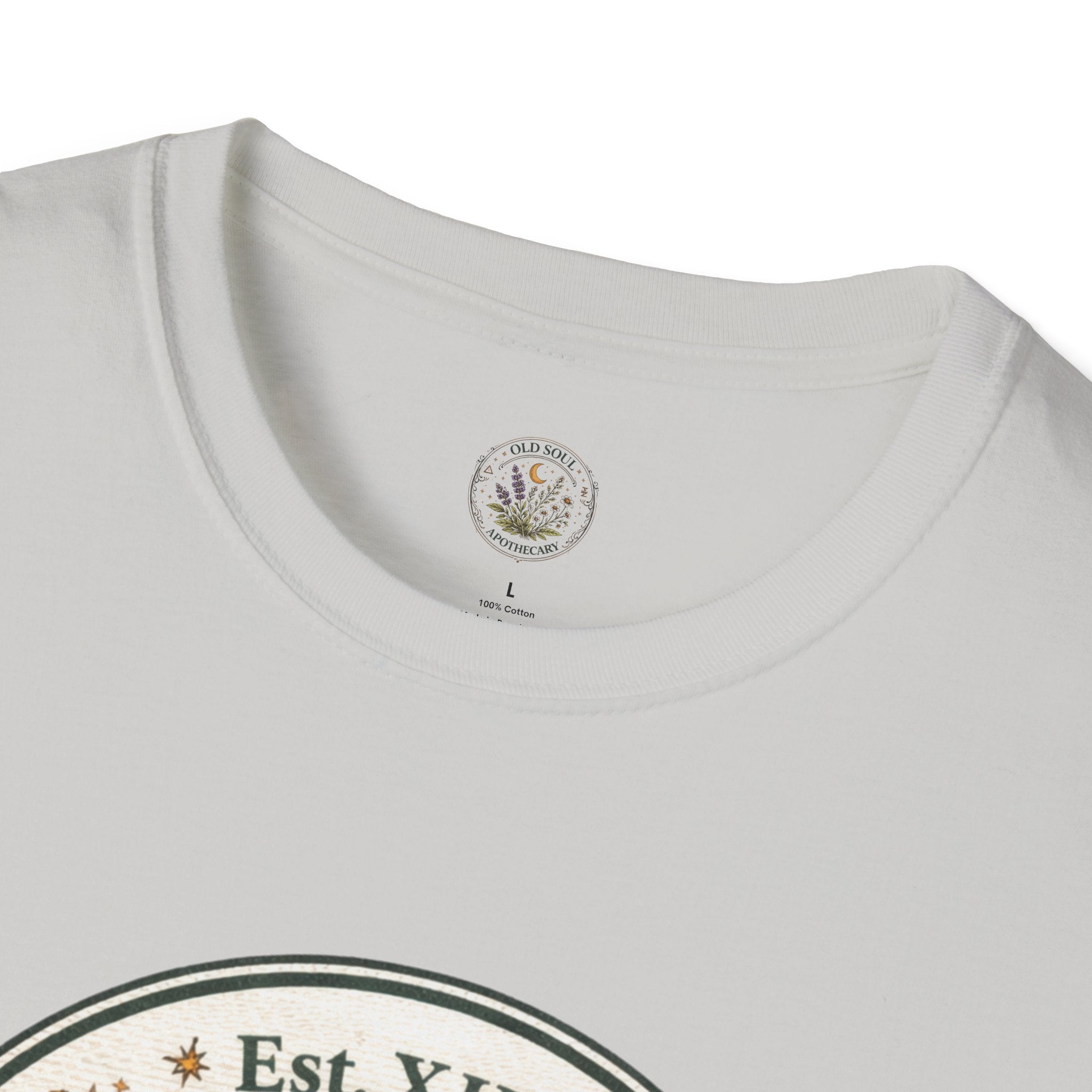 Old Soul Apothecary T-Shirt – Vintage Herbal Moon Graphic Tee - Creations by Chris and Carlos