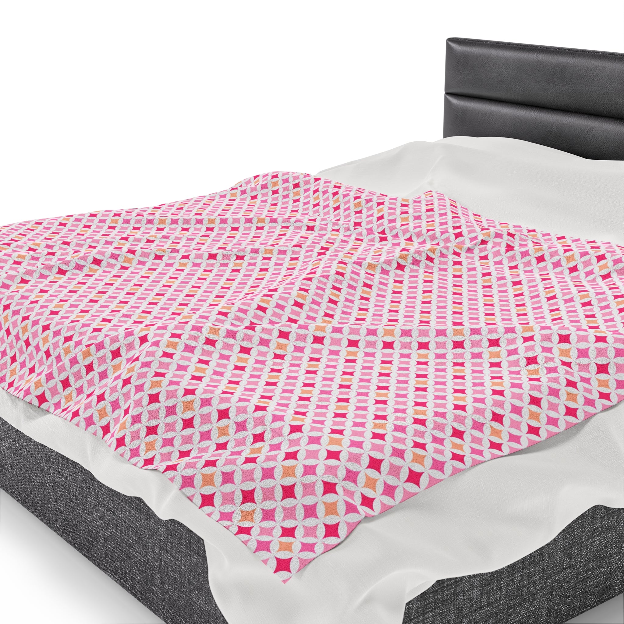Barbie Pink- Velveteen Plush CuddleLux Bliss Blanket - Creations by Chris and Carlos
