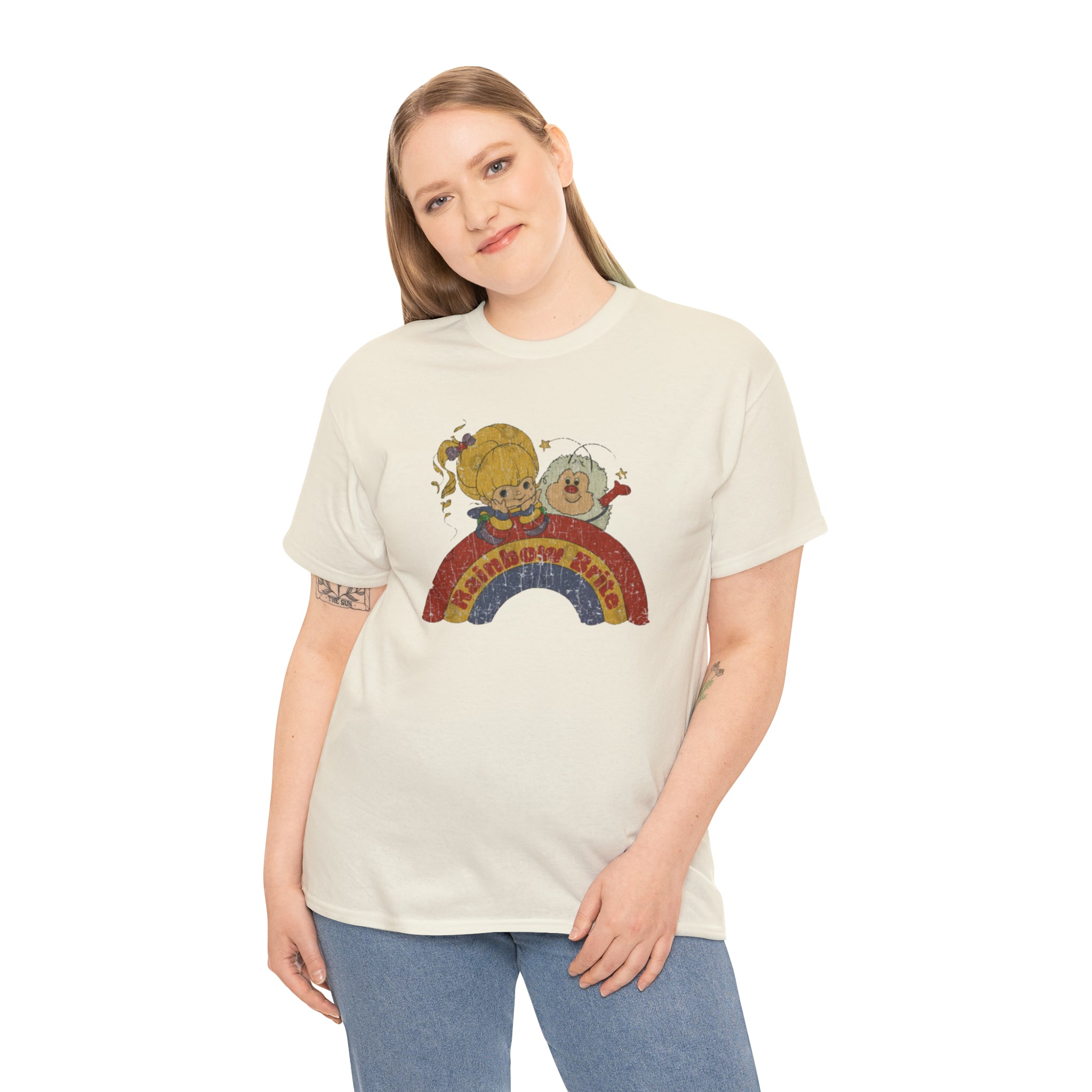 Rainbow Bright- Unisex Heavy Cotton T-Shirt - Creations by Chris and Carlos