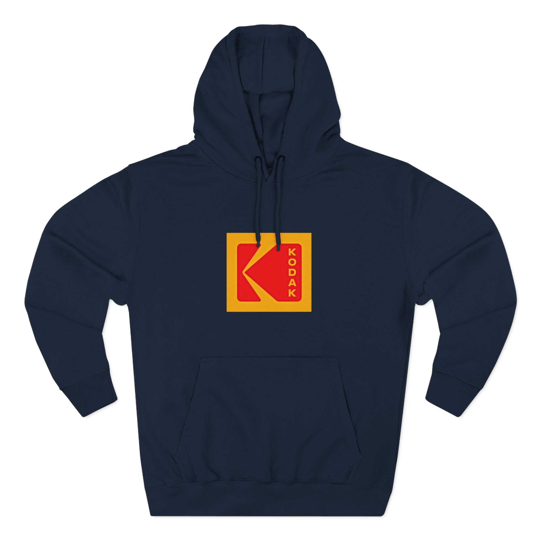 Kodak Logo Hoodie — Vintage Film Brand Graphic Fleece Hoodie - Creations by Chris and Carlos