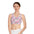 Pink Hydrangea Floral Sports Bra — Women's Floral Activewear, Pink Blossom Pattern