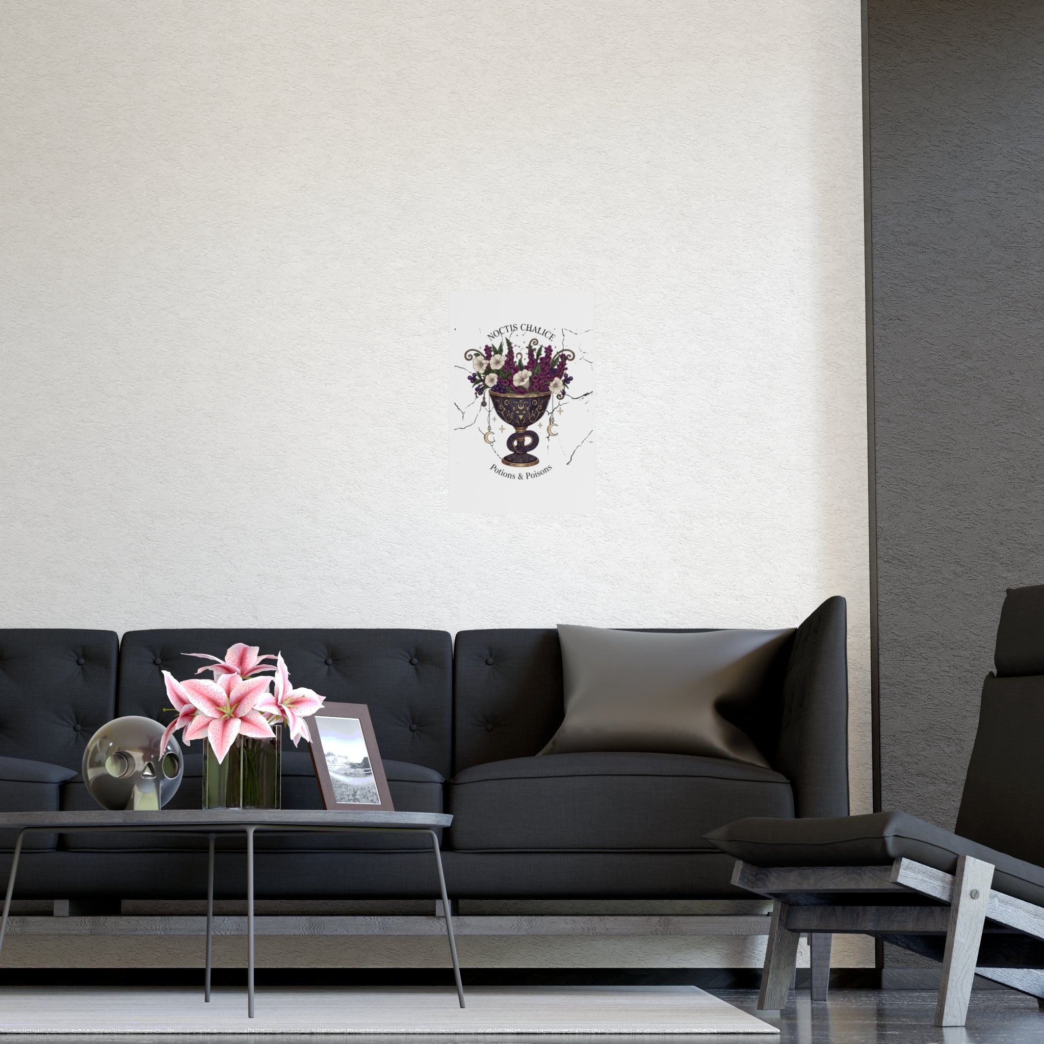 Noctis Chalice Matte Poster — Potions & Poisons Floral Gothic Wall Art - Creations by Chris and Carlos
