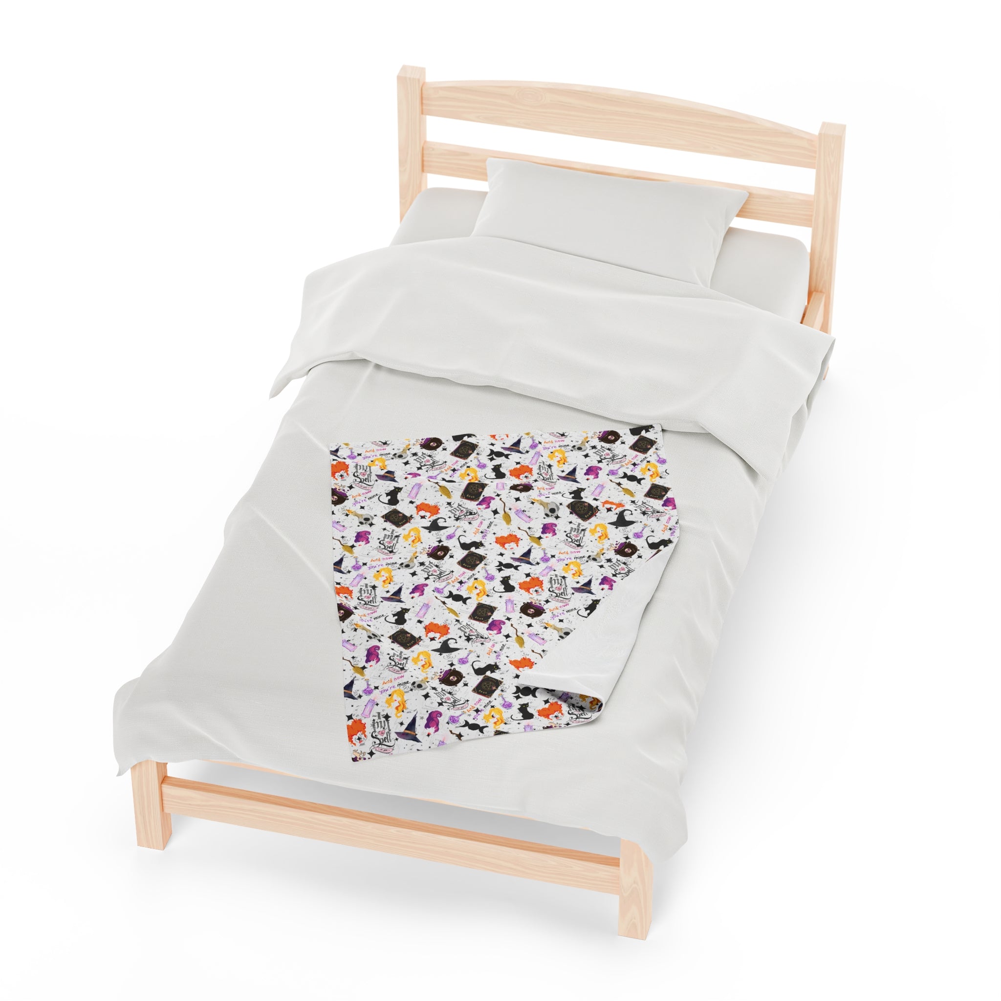 Hocus Pocus- Velveteen Plush CuddleLux Bliss Blanket - Creations by Chris and Carlos